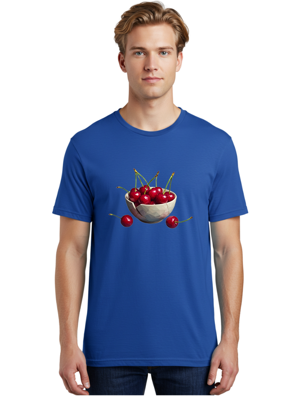 Cherries-In-Bowl-15 Men'S Graphic Tee, 100% Cotton, Comfortable Casual Summer Wear, Machine Washable, Vintage Camera, Old Camera, Antique Camera, Black Camera, Classic Photography, Photography Equipment, Nostalgic Device, Film Camera, Bai679