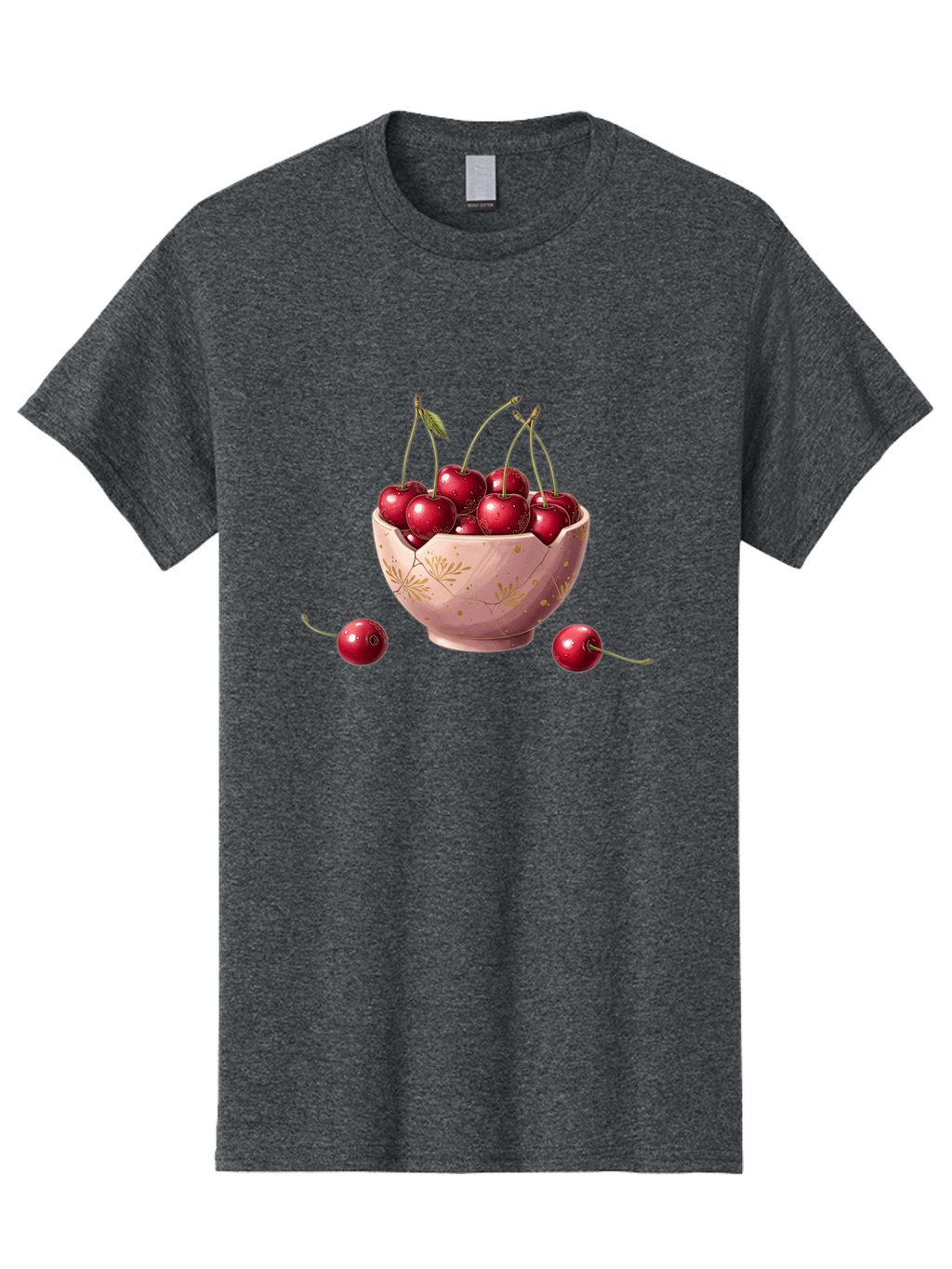 Cherries-In-Bowl-16 Men'S Graphic Tee, 100% Cotton, Comfortable Casual Summer Wear, Machine Washable, Vintage Camera, Old Camera, Antique Camera, Black Camera, Classic Photography, Photography Equipment, Nostalgic Device, Film Camera, Bai680