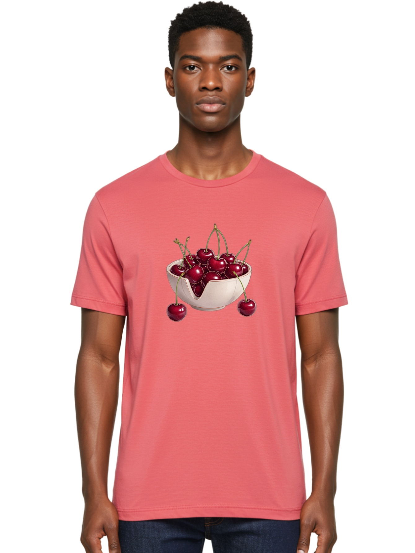 Cherries-In-Bowl-17 Men'S Graphic Tee, 100% Cotton, Comfortable Casual Summer Wear, Machine Washable, Vintage Camera, Old Camera, Antique Camera, Black Camera, Classic Photography, Photography Equipment, Nostalgic Device, Film Camera, Bai681