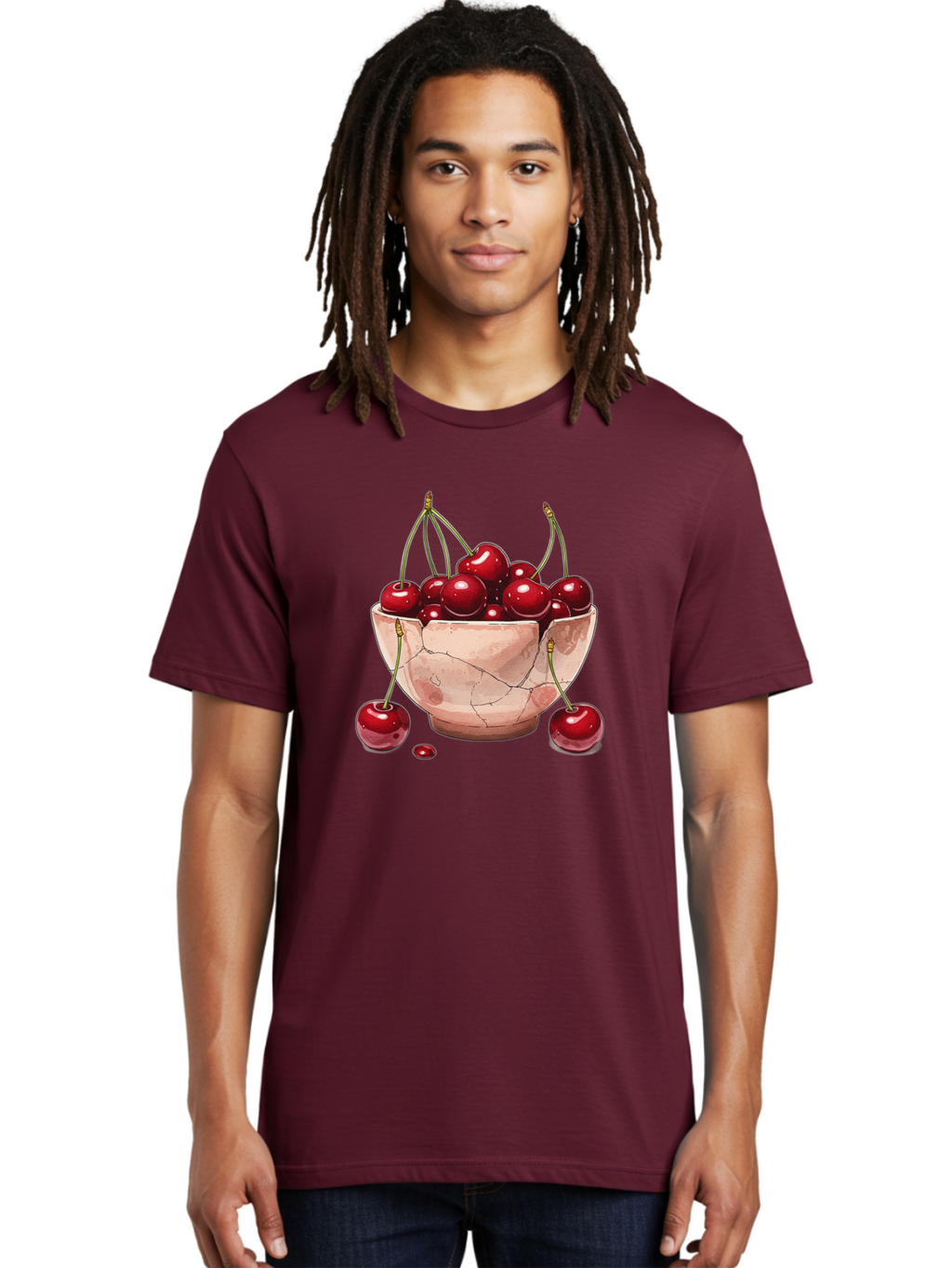 Cherries-In-Bowl-18 Men'S Graphic Tee, 100% Cotton, Comfortable Casual Summer Wear, Machine Washable, Vintage Camera, Old Camera, Antique Camera, Black Camera, Classic Photography, Photography Equipment, Nostalgic Device, Film Camera, Bai682