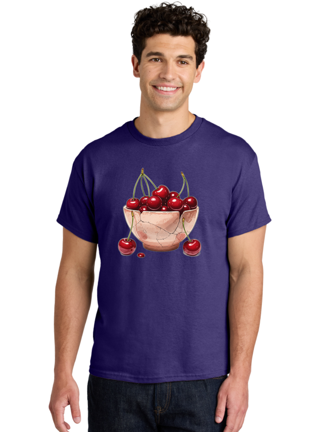 Cherries-In-Bowl-18 Men'S Graphic Tee, 100% Cotton, Comfortable Casual Summer Wear, Machine Washable, Vintage Camera, Old Camera, Antique Camera, Black Camera, Classic Photography, Photography Equipment, Nostalgic Device, Film Camera, Bai682