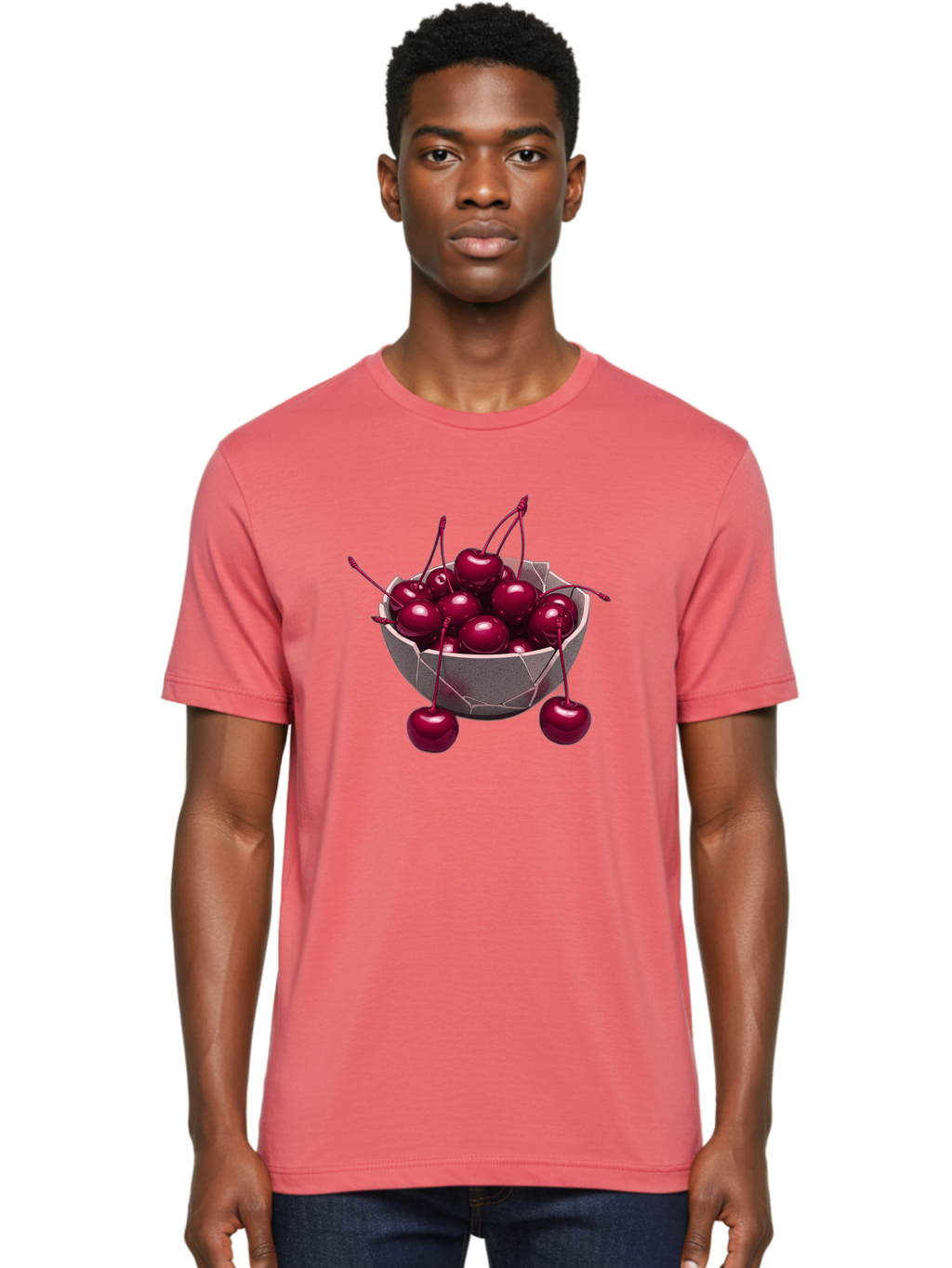 Cherries-In-Bowl-19 Men'S Graphic Tee, 100% Cotton, Comfortable Casual Summer Wear, Machine Washable, Vintage Camera, Old Camera, Antique Camera, Black Camera, Classic Photography, Photography Equipment, Nostalgic Device, Film Camera, Bai683