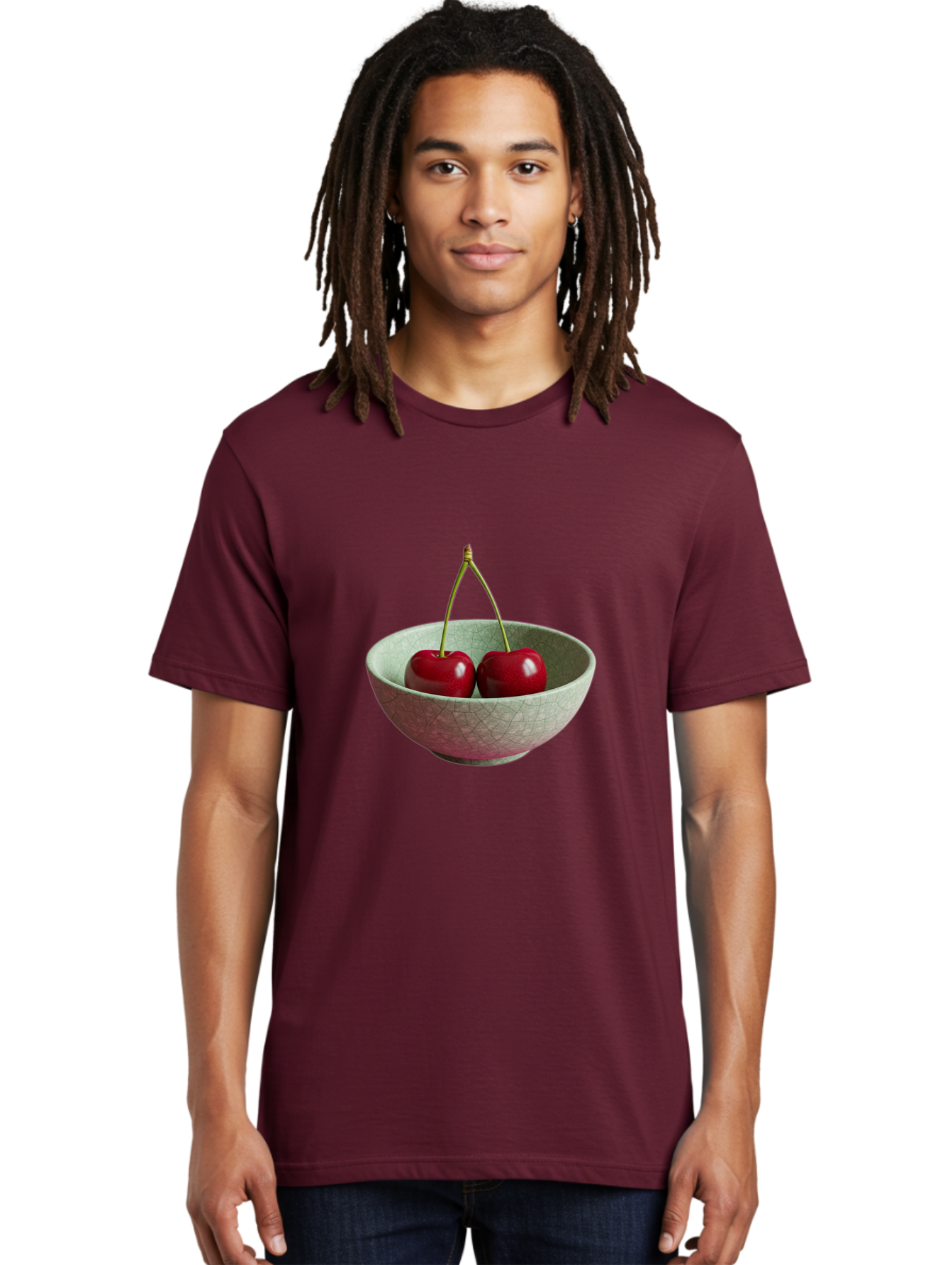 Cherries-In-Bowl-2 Men'S Graphic Tee, 100% Cotton, Comfortable Casual Summer Wear, Machine Washable, Vintage Camera, Old Camera, Antique Camera, Black Camera, Classic Photography, Photography Equipment, Nostalgic Device, Film Camera, Bai684