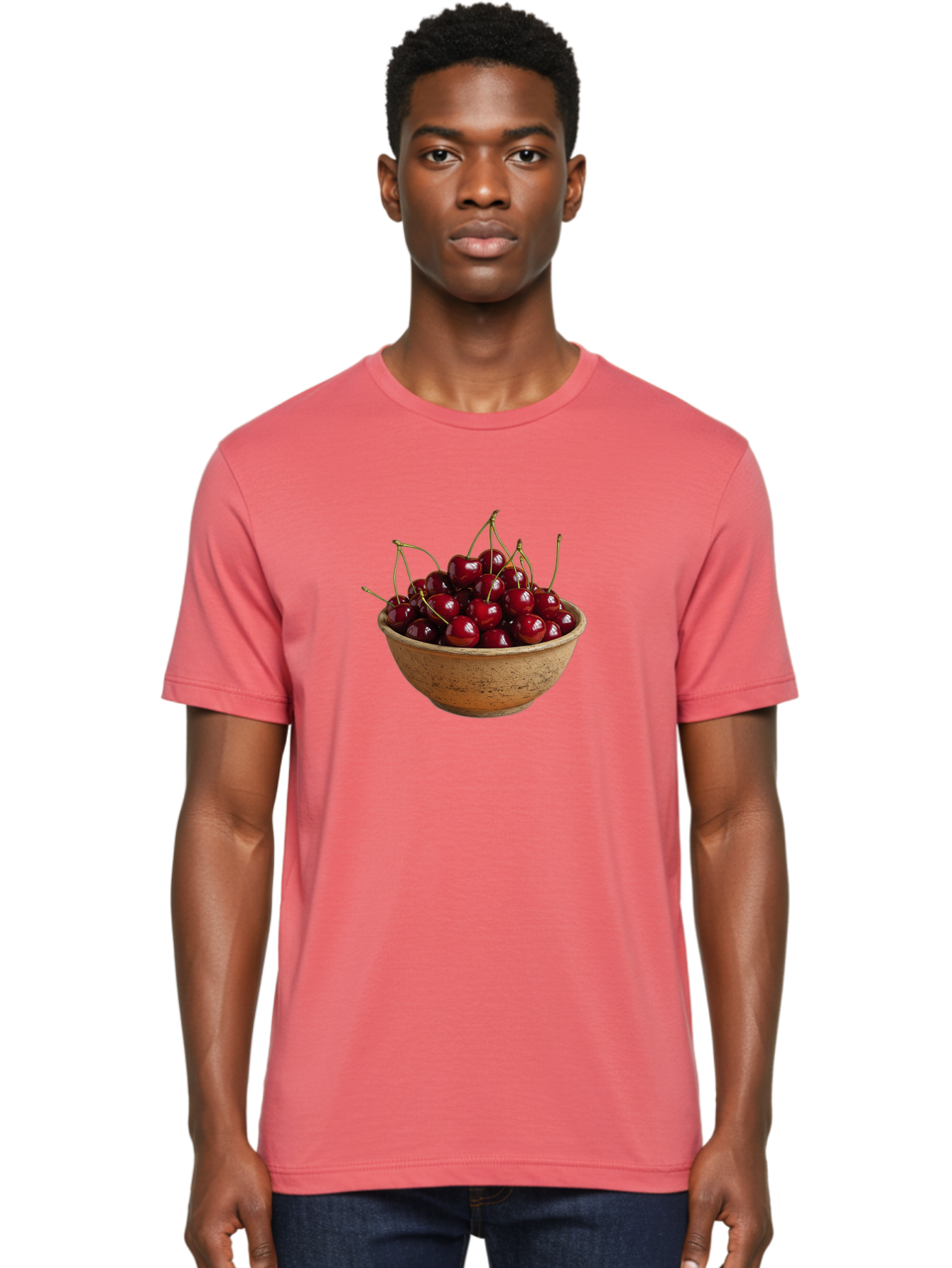 Cherries-In-Bowl-20 Men'S Graphic Tee, 100% Cotton, Comfortable Casual Summer Wear, Machine Washable, Vintage Camera, Old Camera, Antique Camera, Black Camera, Classic Photography, Photography Equipment, Nostalgic Device, Film Camera, Bai685