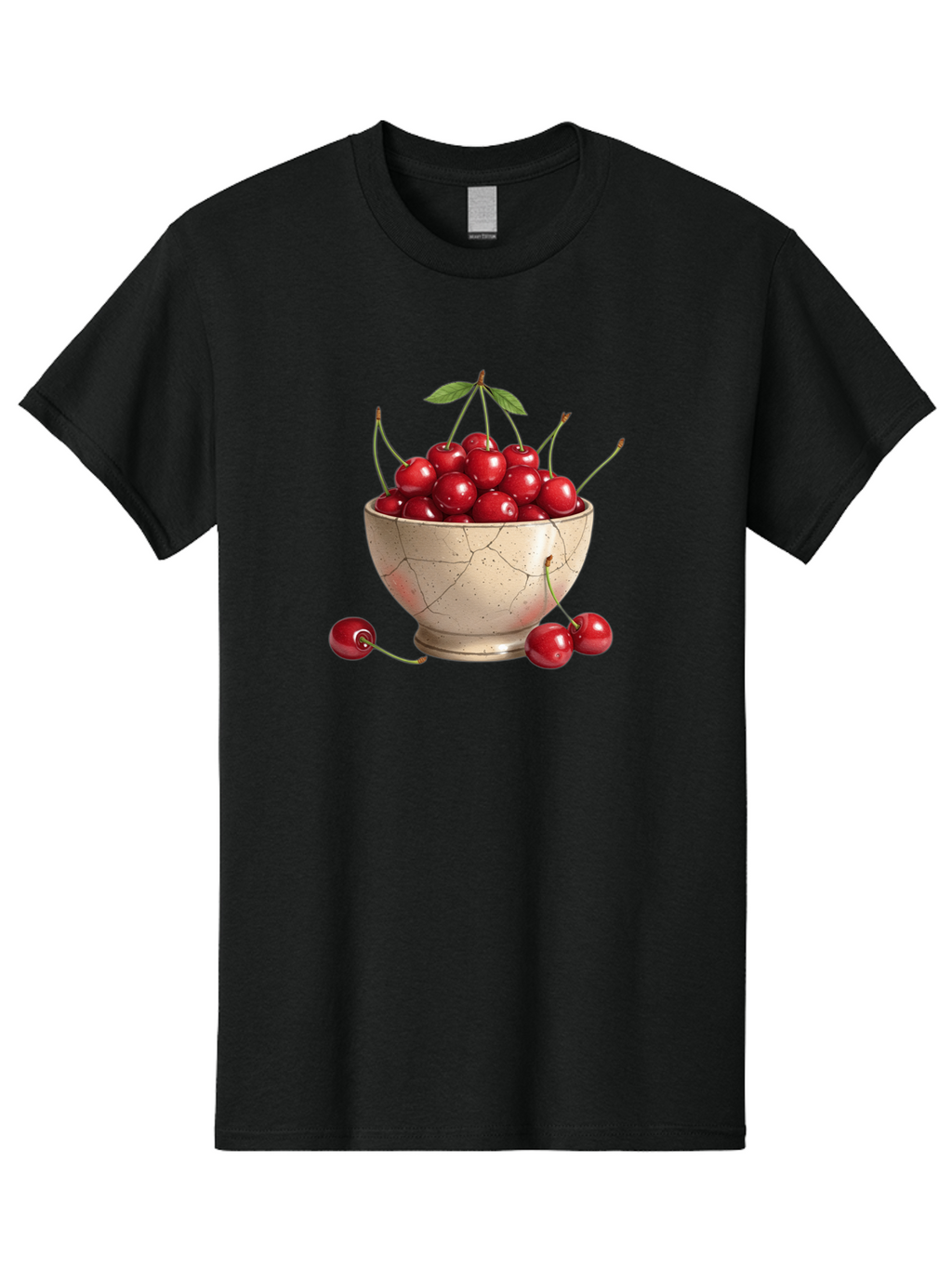 Cherries-In-Bowl-21 Men'S Graphic Tee, 100% Cotton, Comfortable Casual Summer Wear, Machine Washable, Vintage Camera, Old Camera, Antique Camera, Black Camera, Classic Photography, Photography Equipment, Nostalgic Device, Film Camera, Bai686