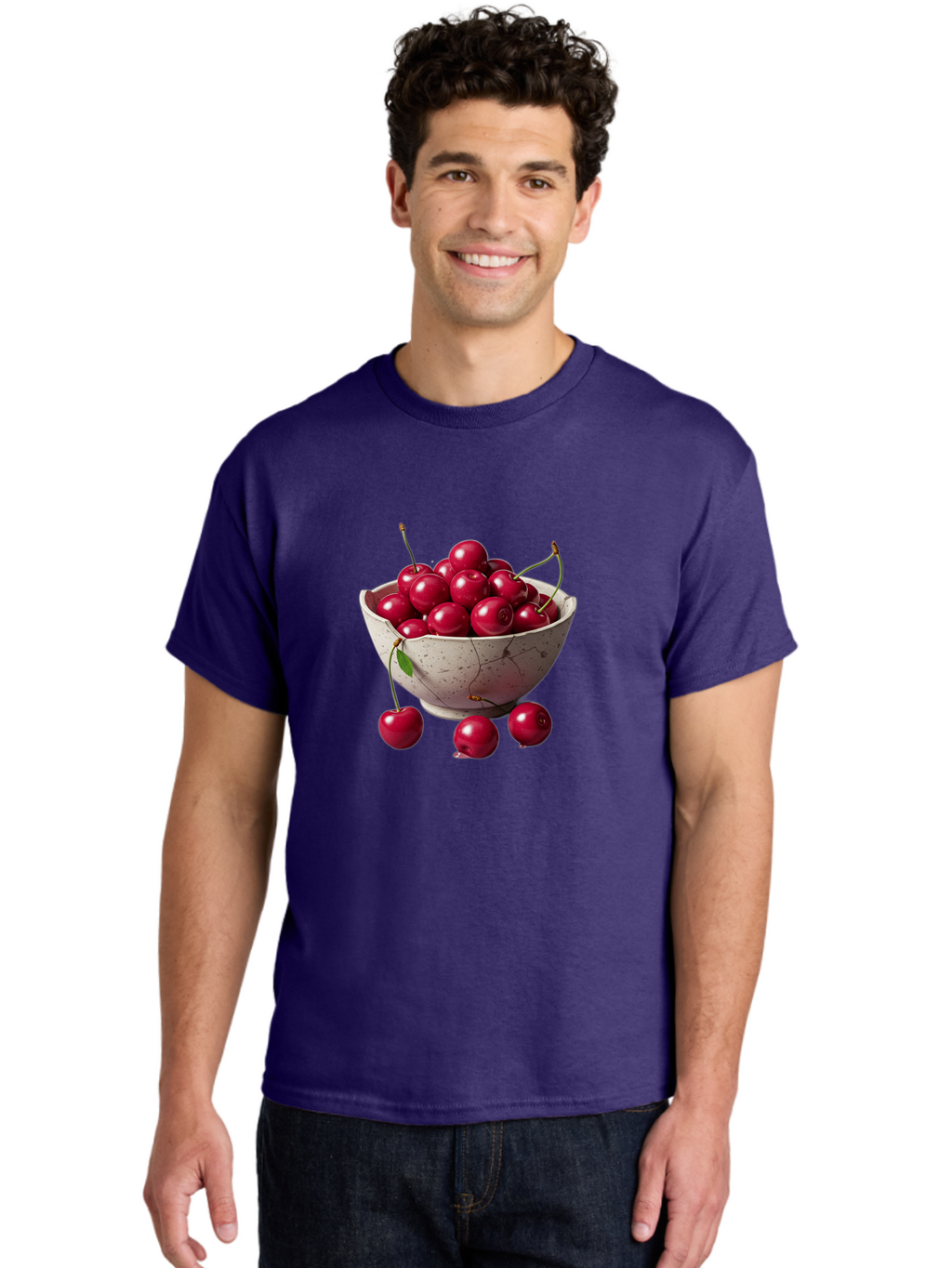 Cherries-In-Bowl-22 Men'S Graphic Tee, 100% Cotton, Comfortable Casual Summer Wear, Machine Washable, Vintage Camera, Old Camera, Antique Camera, Black Camera, Classic Photography, Photography Equipment, Nostalgic Device, Film Camera, Bai687