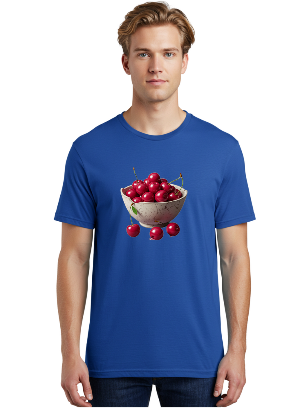 Cherries-In-Bowl-22 Men'S Graphic Tee, 100% Cotton, Comfortable Casual Summer Wear, Machine Washable, Vintage Camera, Old Camera, Antique Camera, Black Camera, Classic Photography, Photography Equipment, Nostalgic Device, Film Camera, Bai687