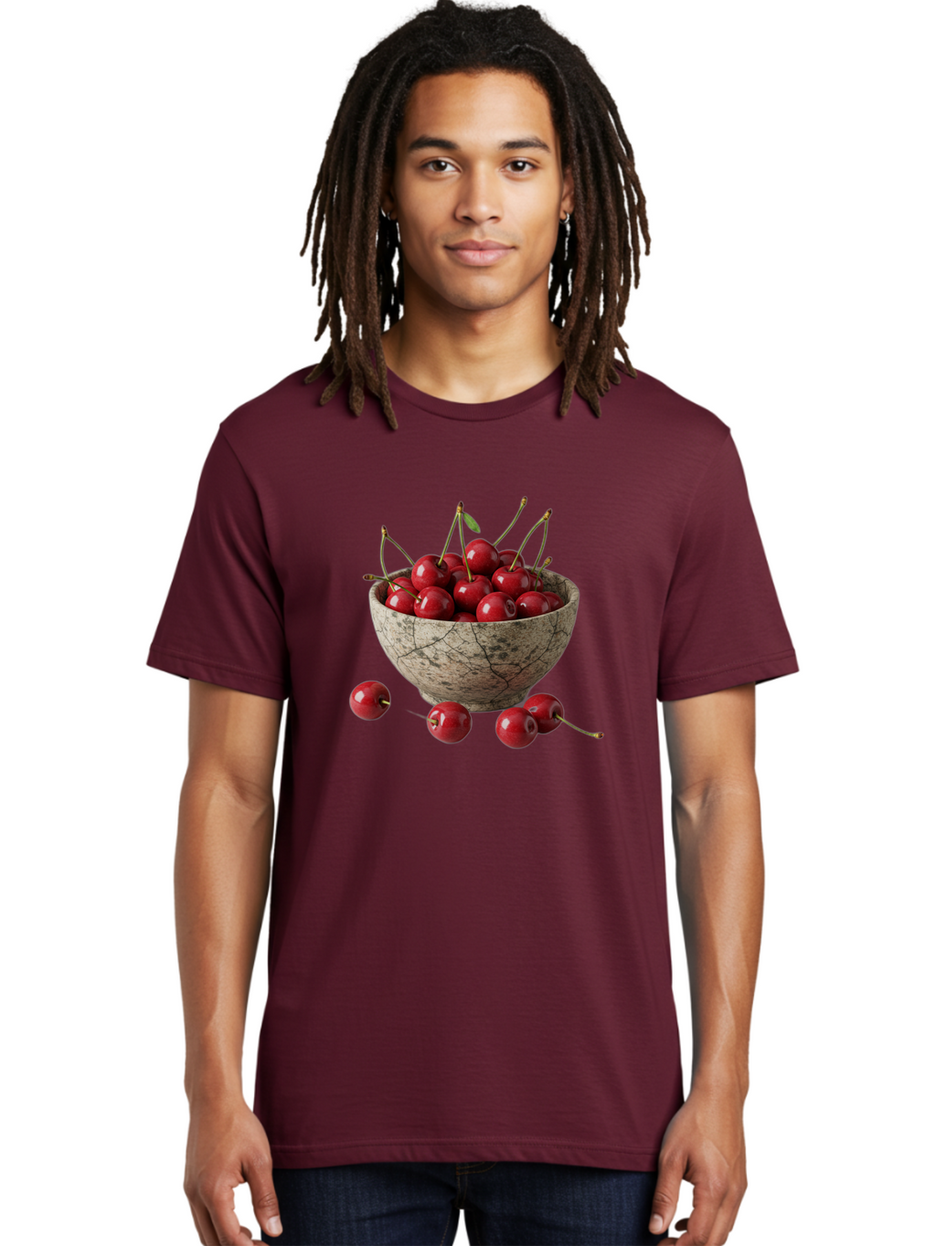 Cherries-In-Bowl-24 Men'S Graphic Tee, 100% Cotton, Comfortable Casual Summer Wear, Machine Washable, Vintage Camera, Old Camera, Antique Camera, Black Camera, Classic Photography, Photography Equipment, Nostalgic Device, Film Camera, Bai689