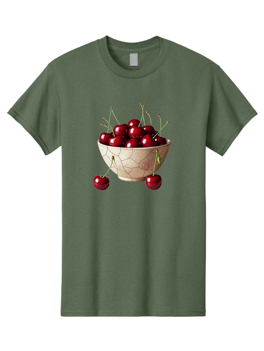 Cherries-In-Bowl-25 Men'S Graphic Tee, 100% Cotton, Comfortable Casual Summer Wear, Machine Washable, Vintage Camera, Old Camera, Antique Camera, Black Camera, Classic Photography, Photography Equipment, Nostalgic Device, Film Camera, Bai690