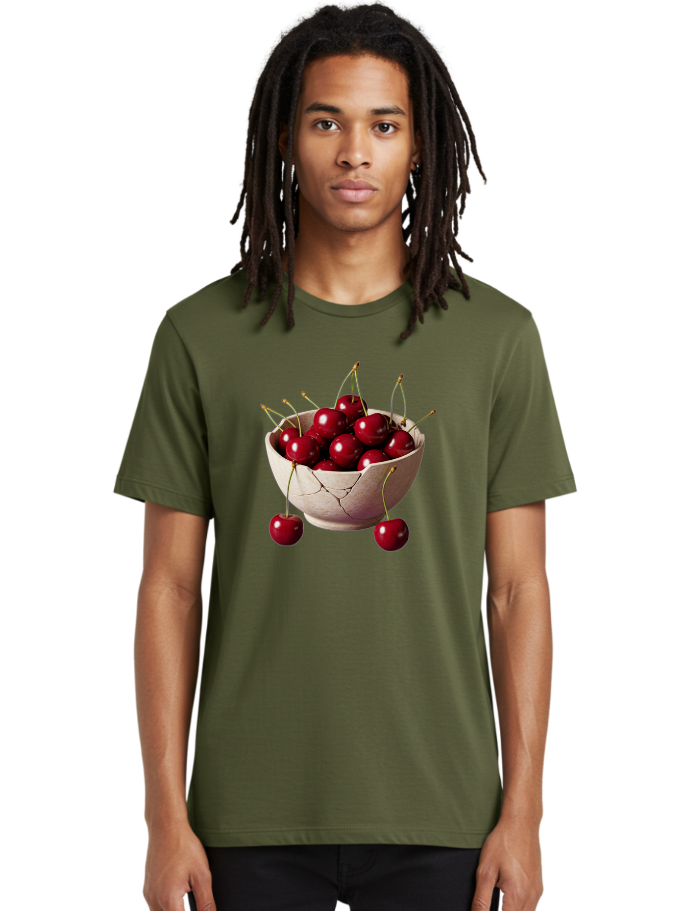 Cherries-In-Bowl-26 Men'S Graphic Tee, 100% Cotton, Comfortable Casual Summer Wear, Machine Washable, Vintage Camera, Old Camera, Antique Camera, Black Camera, Classic Photography, Photography Equipment, Nostalgic Device, Film Camera, Bai691