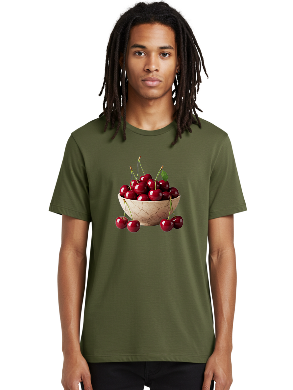 Cherries-In-Bowl-27 Men'S Graphic Tee, 100% Cotton, Comfortable Casual Summer Wear, Machine Washable, Vintage Camera, Old Camera, Antique Camera, Black Camera, Classic Photography, Photography Equipment, Nostalgic Device, Film Camera, Bai692