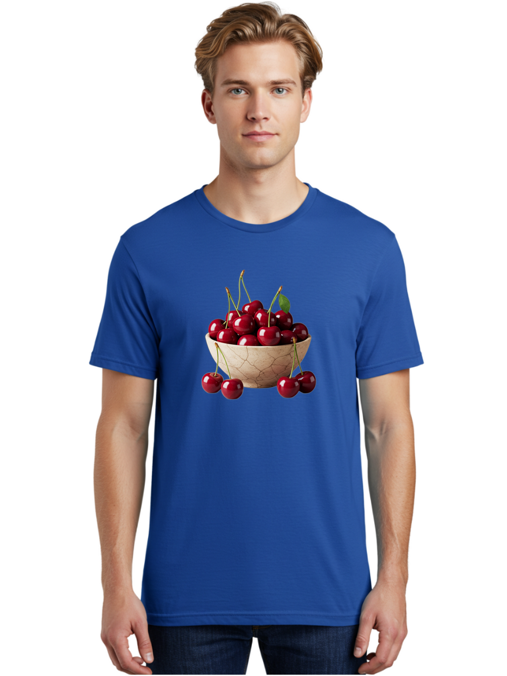 Cherries-In-Bowl-27 Men'S Graphic Tee, 100% Cotton, Comfortable Casual Summer Wear, Machine Washable, Vintage Camera, Old Camera, Antique Camera, Black Camera, Classic Photography, Photography Equipment, Nostalgic Device, Film Camera, Bai692