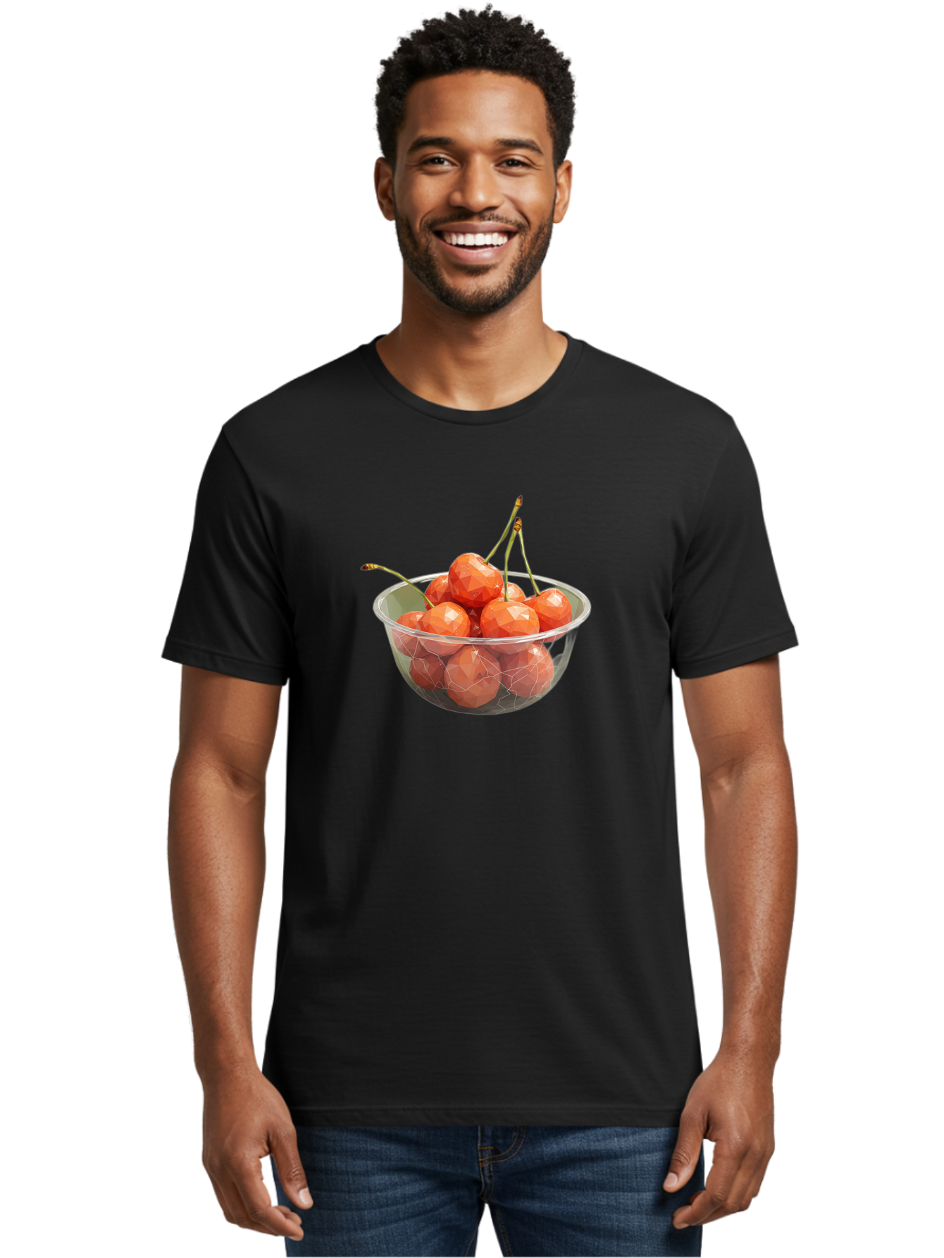 Cherries-In-Bowl-9 Men'S Graphic Tee, 100% Cotton, Comfortable Casual Summer Wear, Machine Washable, Vintage Camera, Old Camera, Antique Camera, Black Camera, Classic Photography, Photography Equipment, Nostalgic Device, Film Camera, Bai699