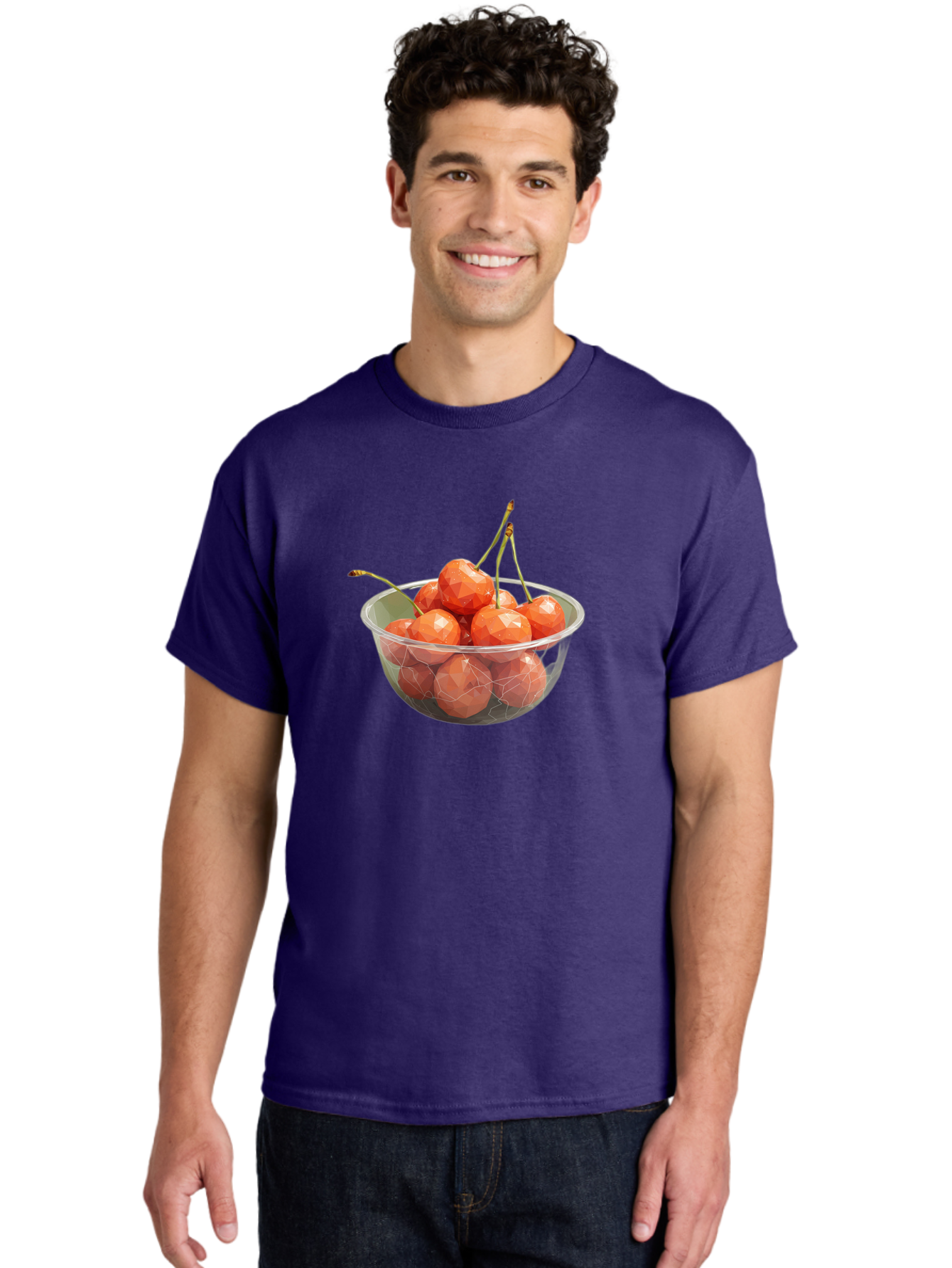 Cherries-In-Bowl-9 Men'S Graphic Tee, 100% Cotton, Comfortable Casual Summer Wear, Machine Washable, Vintage Camera, Old Camera, Antique Camera, Black Camera, Classic Photography, Photography Equipment, Nostalgic Device, Film Camera, Bai699