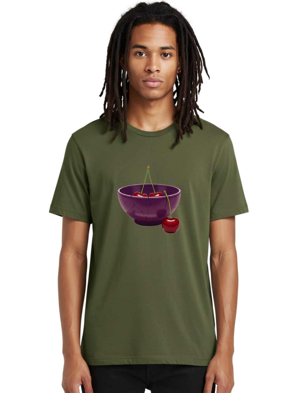 Cherries-In-Bowl Men'S Graphic Tee, 100% Cotton, Comfortable Casual Summer Wear, Machine Washable, Vintage Camera, Old Camera, Antique Camera, Black Camera, Classic Photography, Photography Equipment, Nostalgic Device, Film Camera, Camera Art Bai700