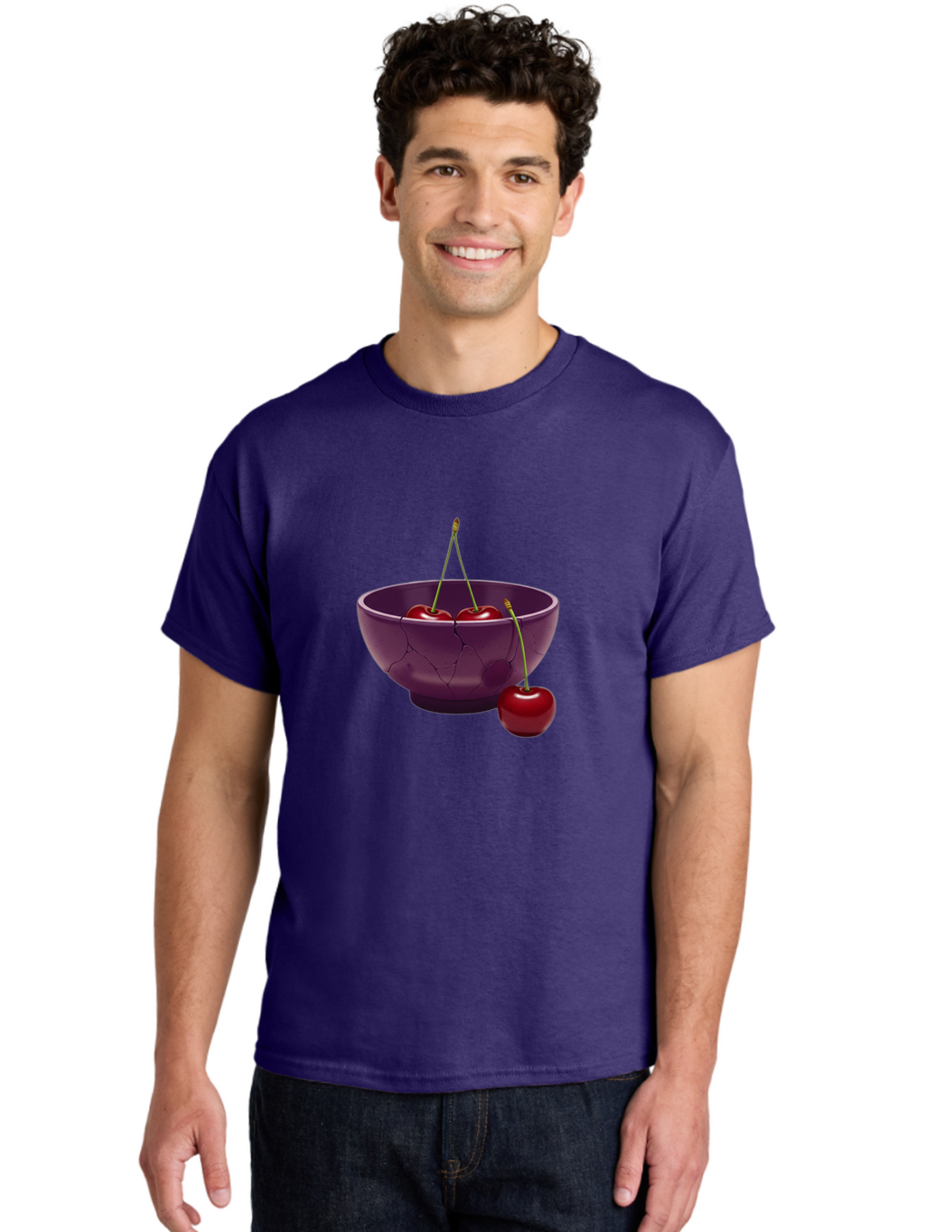 Cherries-In-Bowl Men'S Graphic Tee, 100% Cotton, Comfortable Casual Summer Wear, Machine Washable, Vintage Camera, Old Camera, Antique Camera, Black Camera, Classic Photography, Photography Equipment, Nostalgic Device, Film Camera, Camera Art Bai700