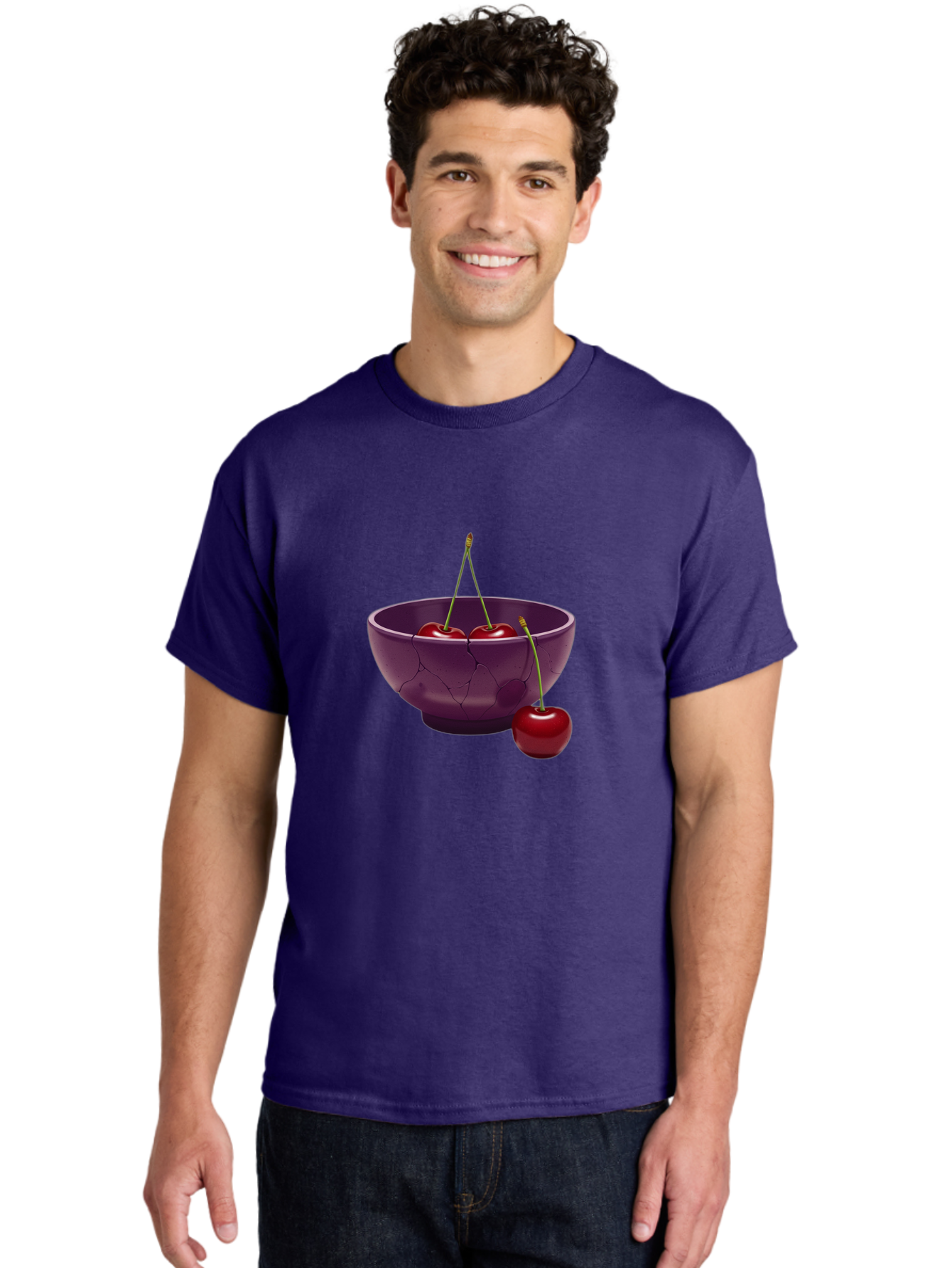 Cherries-In-Bowl Men'S Graphic Tee, 100% Cotton, Comfortable Casual Summer Wear, Machine Washable, Vintage Camera, Old Camera, Antique Camera, Black Camera, Classic Photography, Photography Equipment, Nostalgic Device, Film Camera, Camera Art Bai700