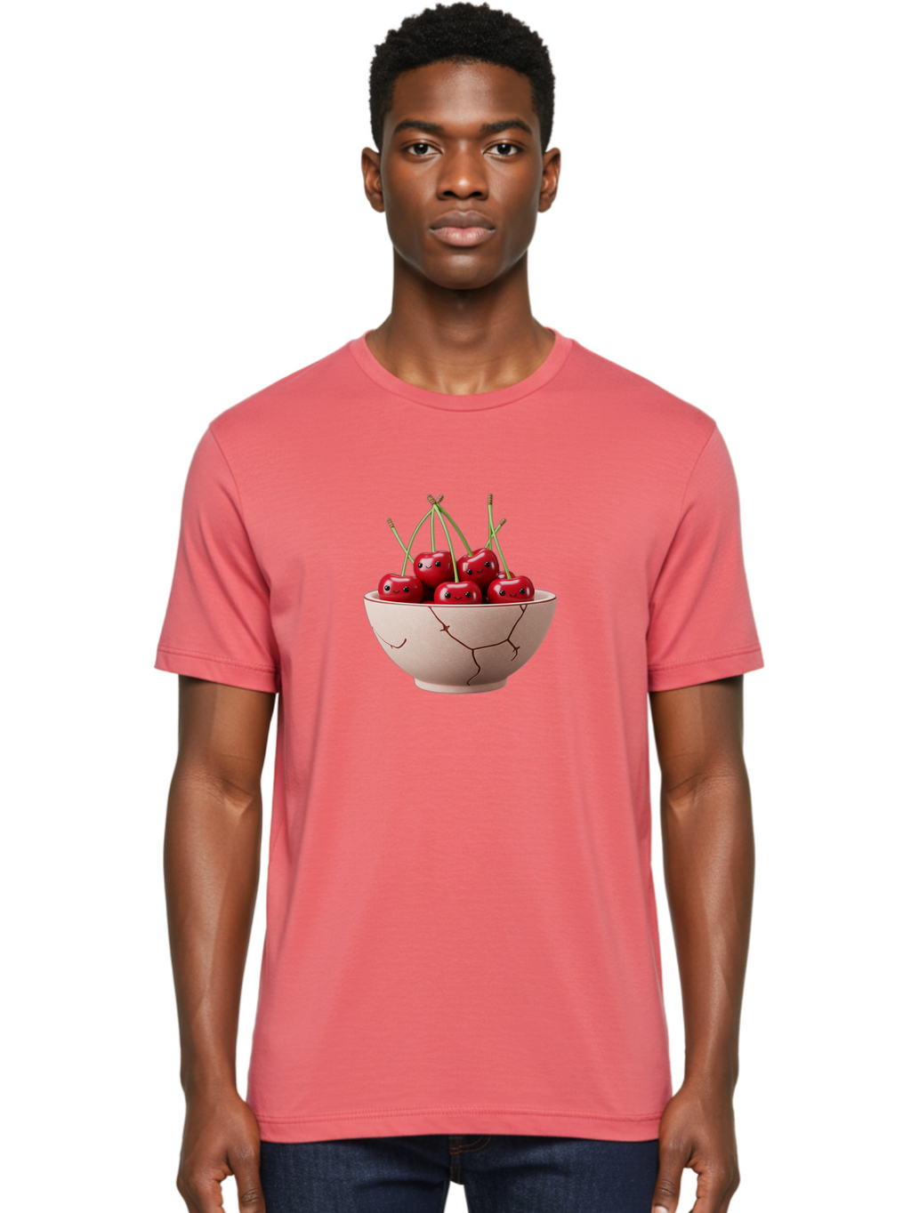 Cherries-In-Broken-Bowl Men'S Graphic Tee, 100% Cotton, Comfortable Casual Summer Wear, Machine Washable, Vintage Camera, Old Camera, Antique Camera, Black Camera, Classic Photography, Photography Equipment, Nostalgic Device, Film Camera, Bai701