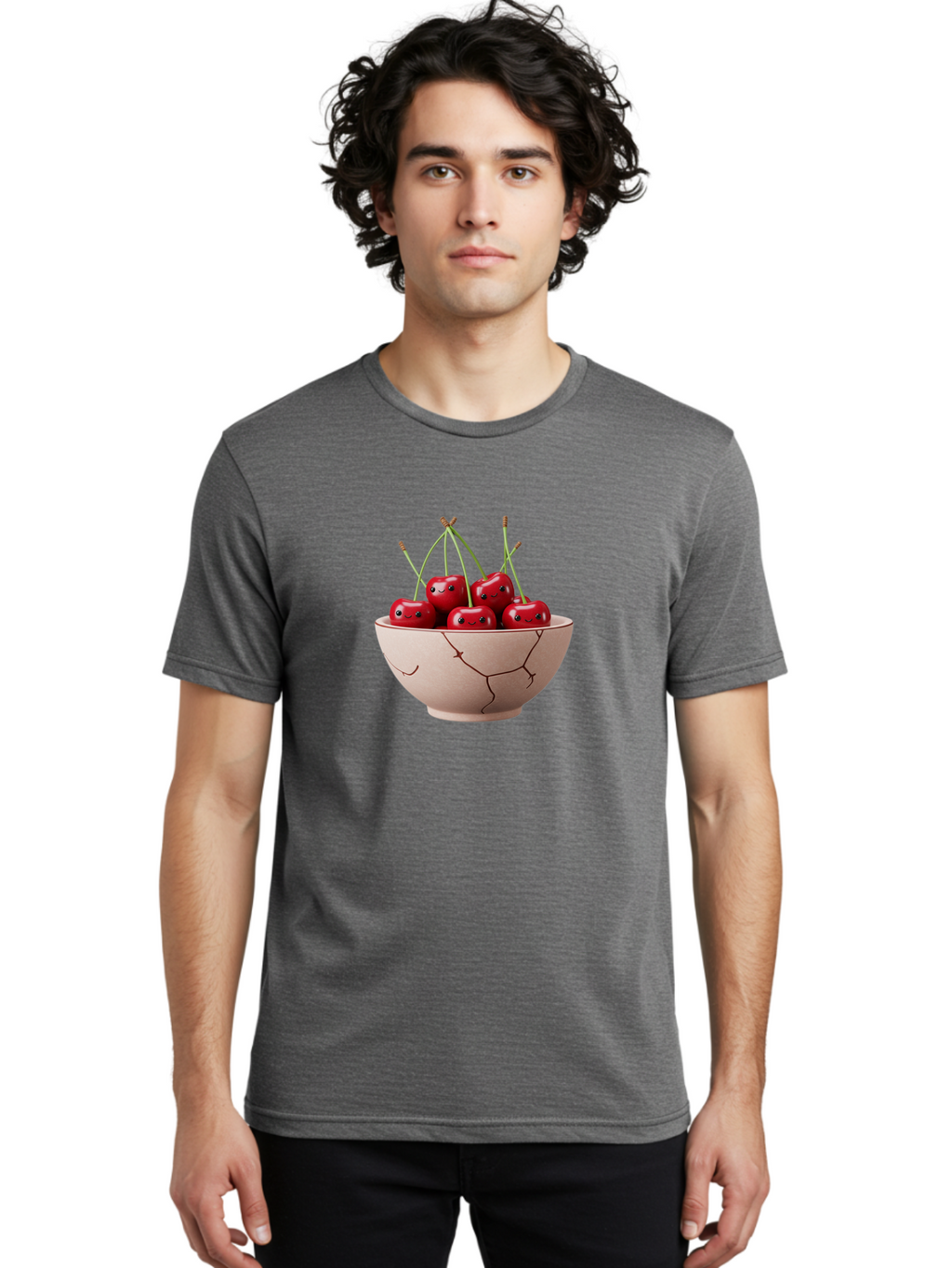 Cherries-In-Broken-Bowl Men'S Graphic Tee, 100% Cotton, Comfortable Casual Summer Wear, Machine Washable, Vintage Camera, Old Camera, Antique Camera, Black Camera, Classic Photography, Photography Equipment, Nostalgic Device, Film Camera, Bai701