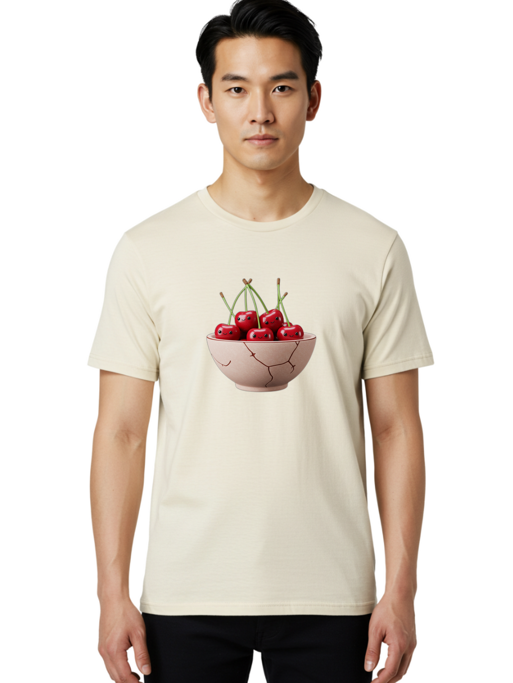Cherries-In-Broken-Bowl Men'S Graphic Tee, 100% Cotton, Comfortable Casual Summer Wear, Machine Washable, Vintage Camera, Old Camera, Antique Camera, Black Camera, Classic Photography, Photography Equipment, Nostalgic Device, Film Camera, Bai701
