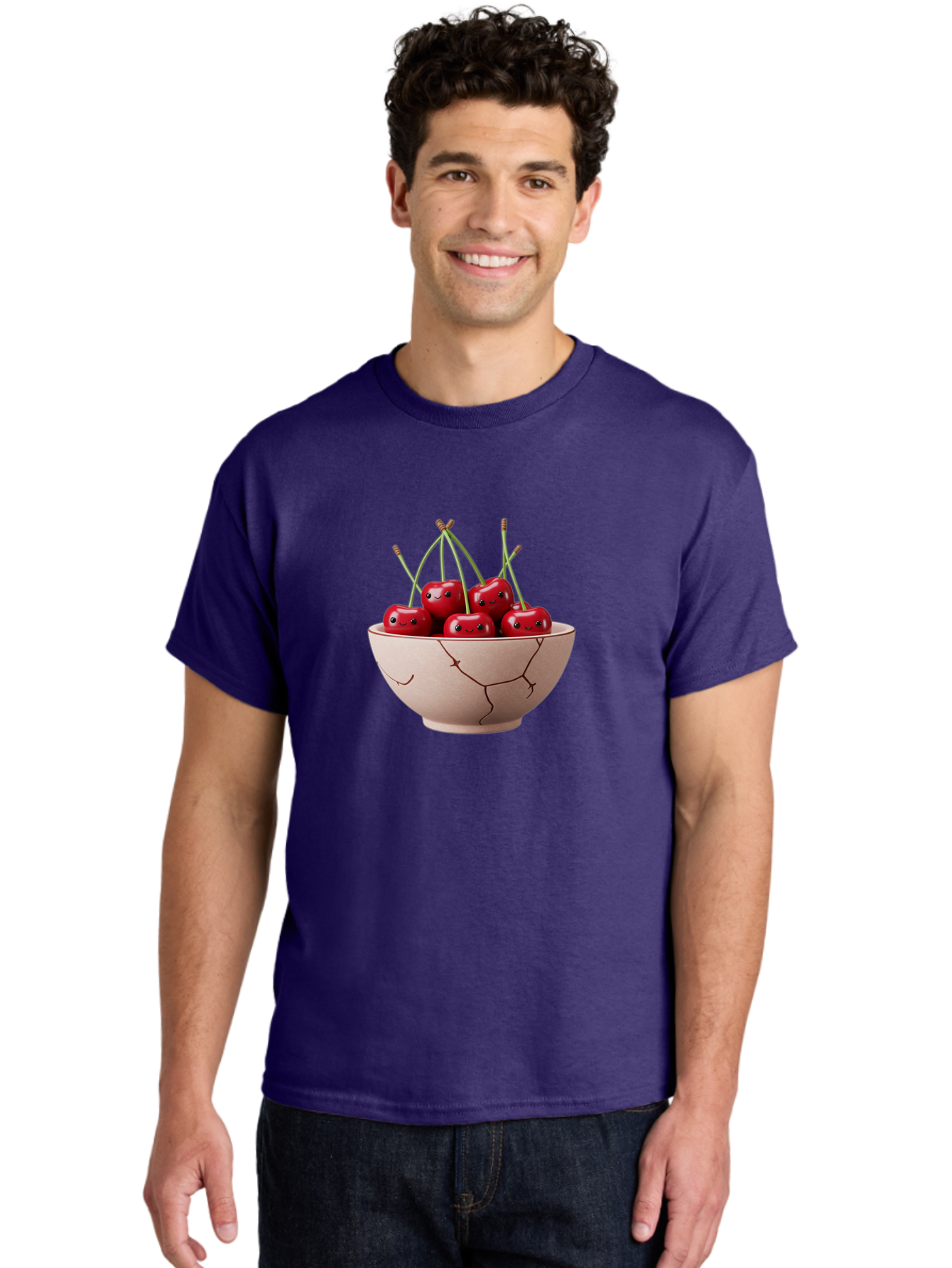 Cherries-In-Broken-Bowl Men'S Graphic Tee, 100% Cotton, Comfortable Casual Summer Wear, Machine Washable, Vintage Camera, Old Camera, Antique Camera, Black Camera, Classic Photography, Photography Equipment, Nostalgic Device, Film Camera, Bai701