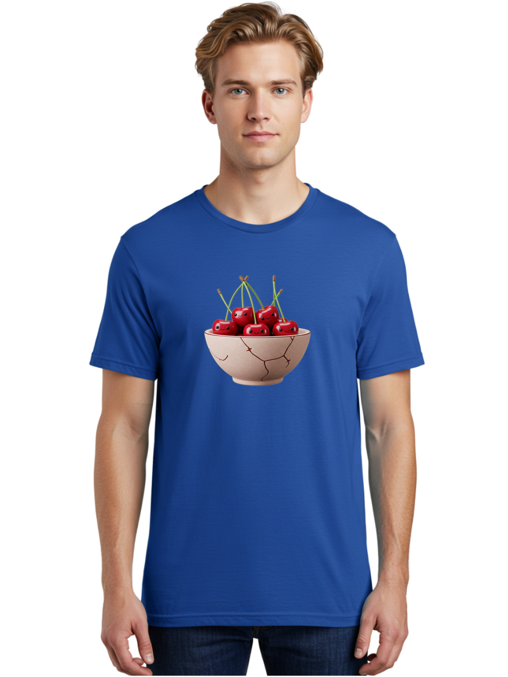 Cherries-In-Broken-Bowl Men'S Graphic Tee, 100% Cotton, Comfortable Casual Summer Wear, Machine Washable, Vintage Camera, Old Camera, Antique Camera, Black Camera, Classic Photography, Photography Equipment, Nostalgic Device, Film Camera, Bai701