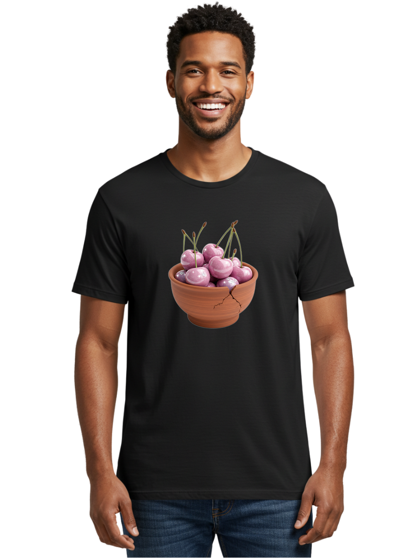 Cherries-In-Clay-Pot Men'S Graphic Tee, 100% Cotton, Comfortable Casual Summer Wear, Machine Washable, Vintage Camera, Old Camera, Antique Camera, Black Camera, Classic Photography, Photography Equipment, Nostalgic Device, Film Camera, Bai702