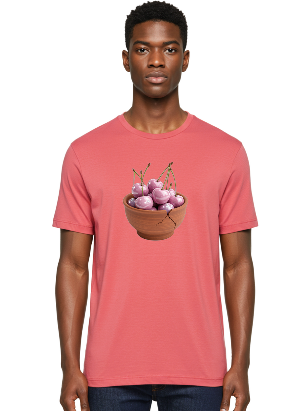 Cherries-In-Clay-Pot Men'S Graphic Tee, 100% Cotton, Comfortable Casual Summer Wear, Machine Washable, Vintage Camera, Old Camera, Antique Camera, Black Camera, Classic Photography, Photography Equipment, Nostalgic Device, Film Camera, Bai702