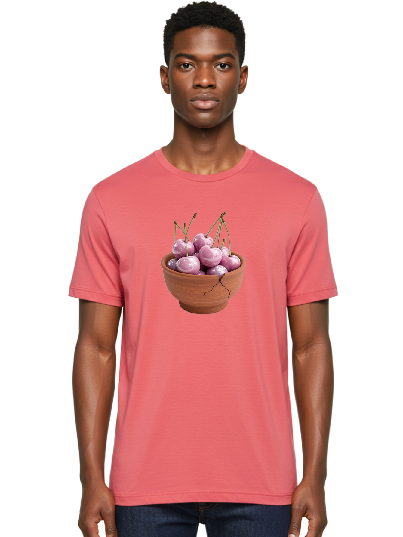 Cherries-In-Clay-Pot Men'S Graphic Tee, 100% Cotton, Comfortable Casual Summer Wear, Machine Washable, Vintage Camera, Old Camera, Antique Camera, Black Camera, Classic Photography, Photography Equipment, Nostalgic Device, Film Camera, Bai702