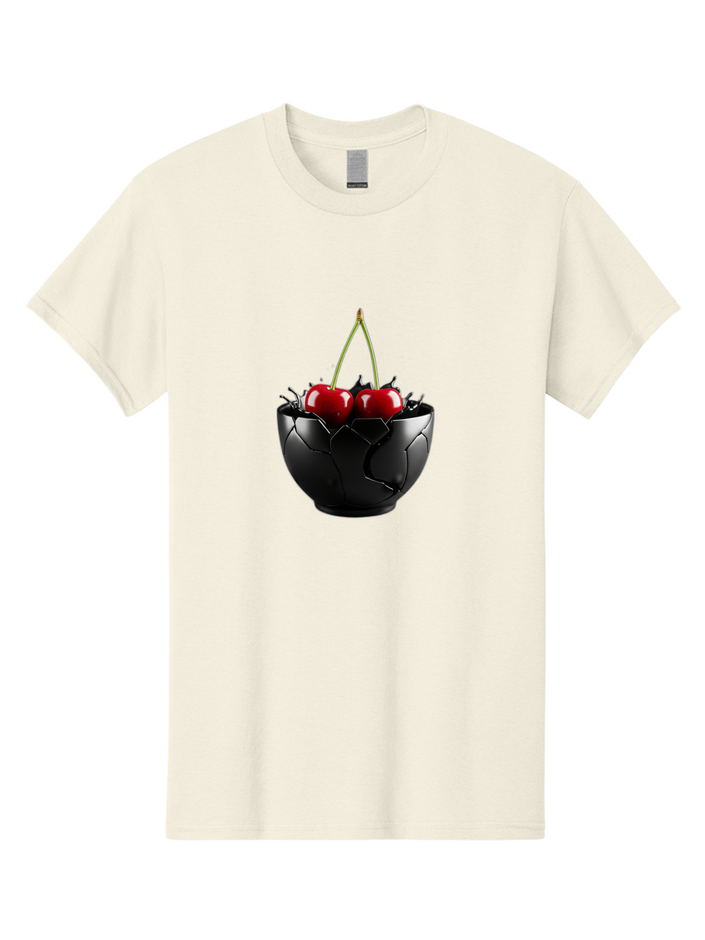 Cherries-In-Eggshell-Bowl Men'S Graphic Tee, 100% Cotton, Comfortable Casual Summer Wear, Machine Washable, Vintage Camera, Old Camera, Antique Camera, Black Camera, Classic Photography, Photography Equipment, Nostalgic Device, Film Camera, Bai705