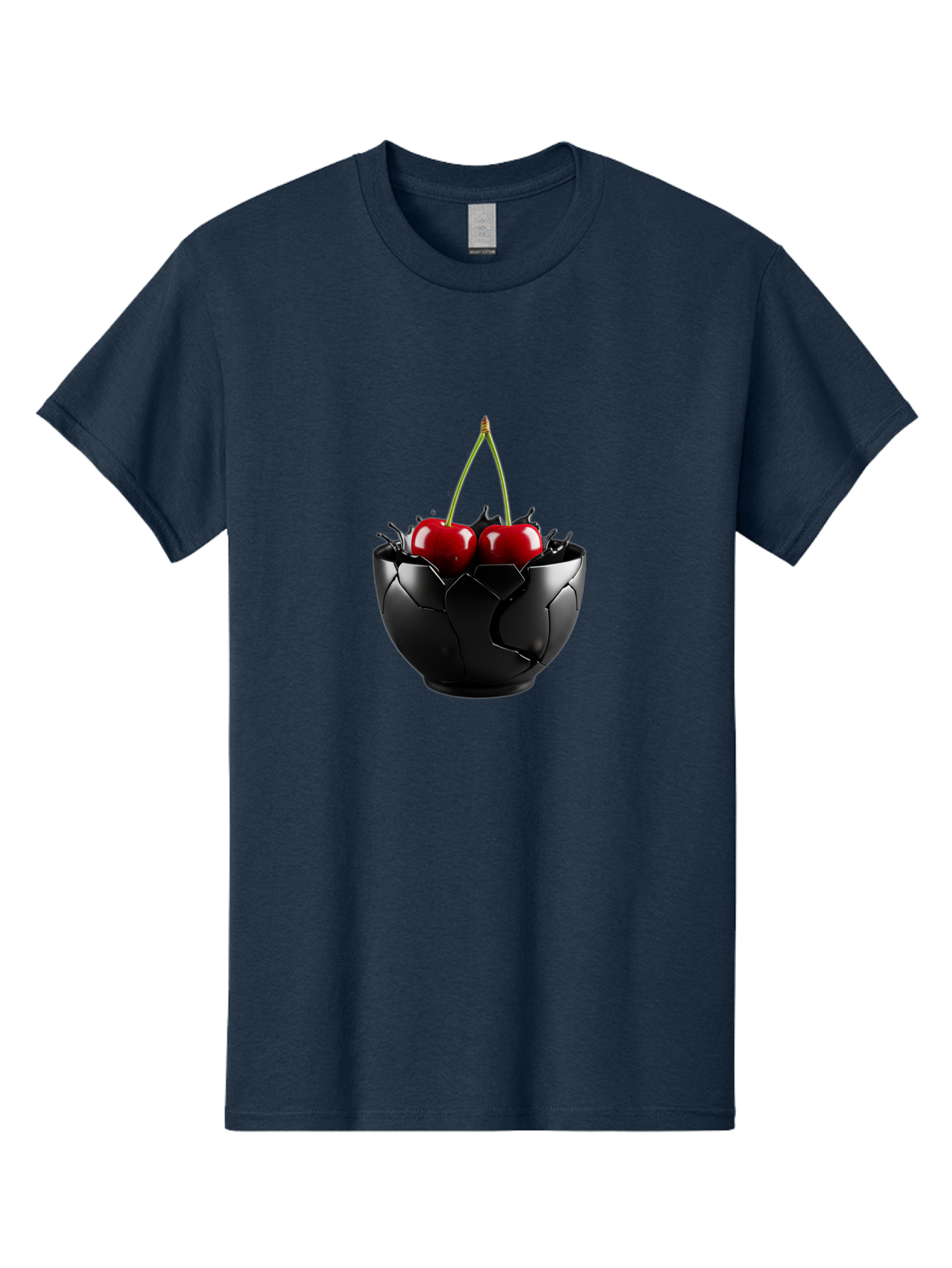Cherries-In-Eggshell-Bowl Men'S Graphic Tee, 100% Cotton, Comfortable Casual Summer Wear, Machine Washable, Vintage Camera, Old Camera, Antique Camera, Black Camera, Classic Photography, Photography Equipment, Nostalgic Device, Film Camera, Bai705