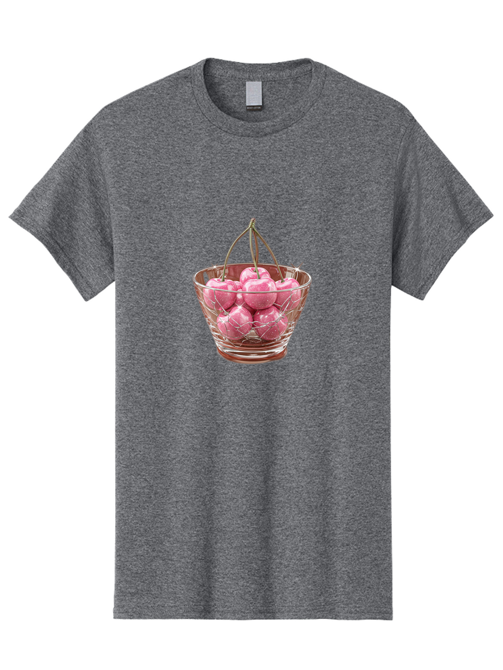Cherries-In-Glass-Basket Men'S Graphic Tee, 100% Cotton, Comfortable Casual Summer Wear, Machine Washable, Vintage Camera, Old Camera, Antique Camera, Black Camera, Classic Photography, Photography Equipment, Nostalgic Device, Film Camera, Bai706