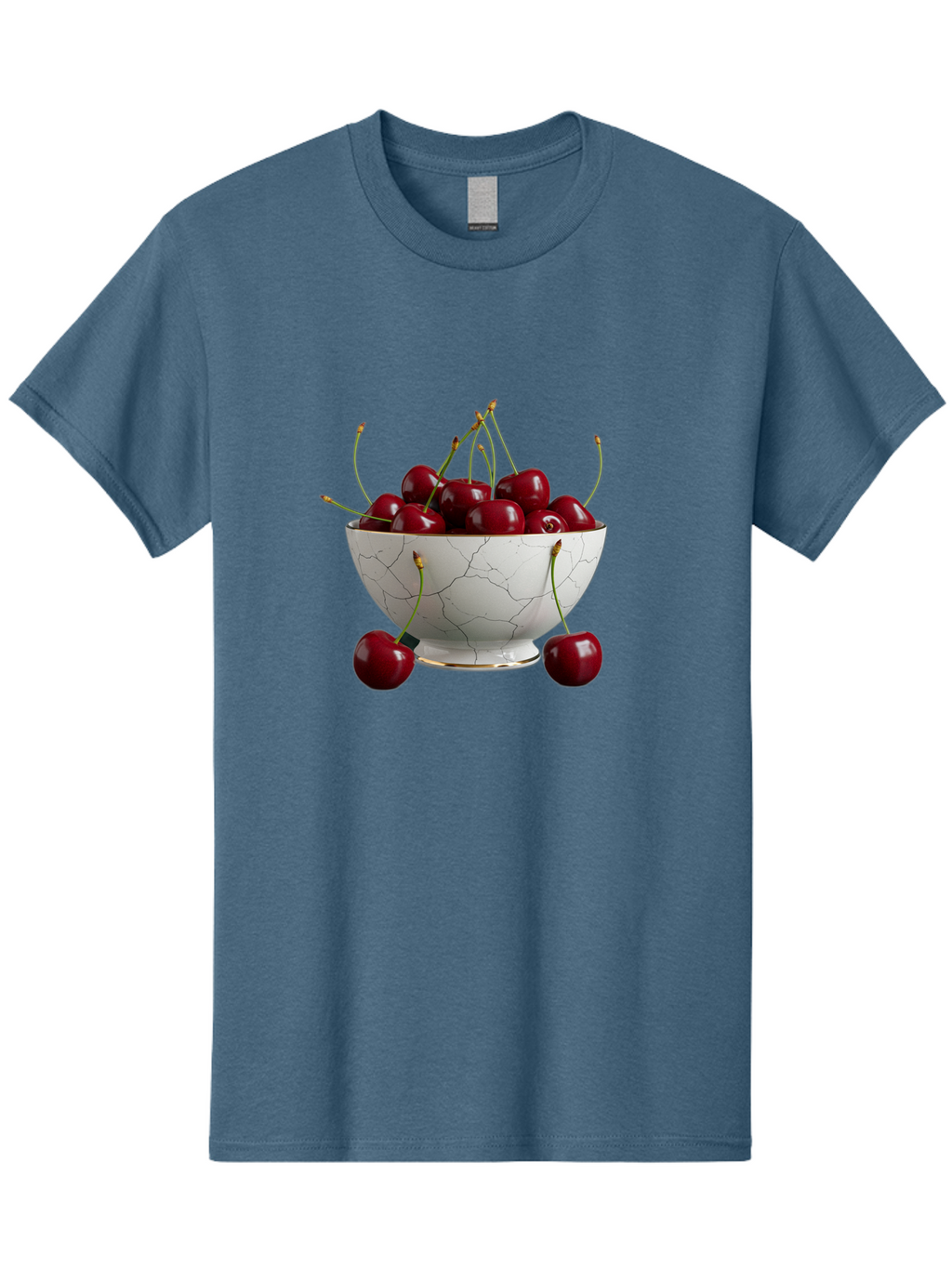 Cherries-In-Marble-Bowl Men'S Graphic Tee, 100% Cotton, Comfortable Casual Summer Wear, Machine Washable, Vintage Camera, Old Camera, Antique Camera, Black Camera, Classic Photography, Photography Equipment, Nostalgic Device, Film Camera, Bai710
