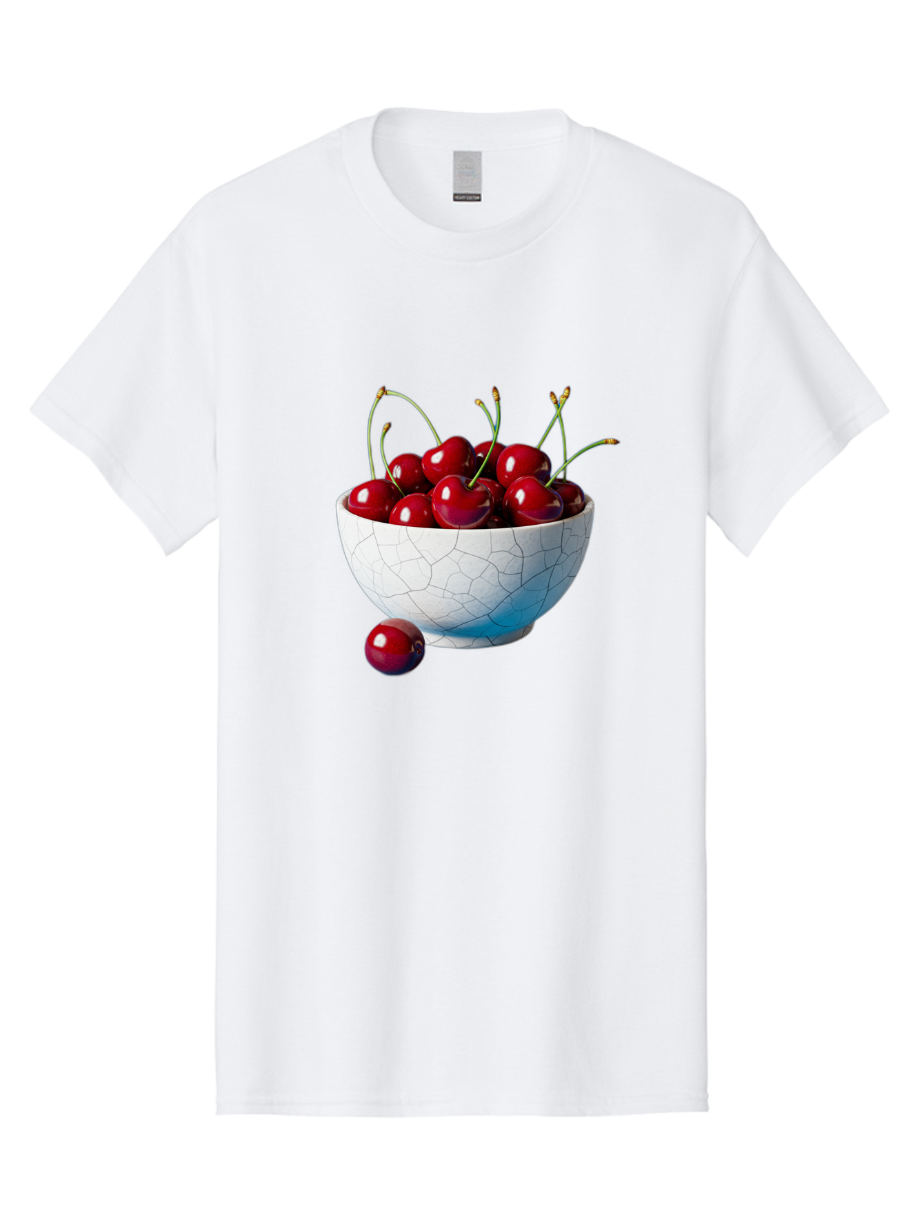 Cherries-In-White-Bowl Men'S Graphic Tee, 100% Cotton, Comfortable Casual Summer Wear, Machine Washable, Vintage Camera, Old Camera, Antique Camera, Black Camera, Classic Photography, Photography Equipment, Nostalgic Device, Film Camera, Bai712