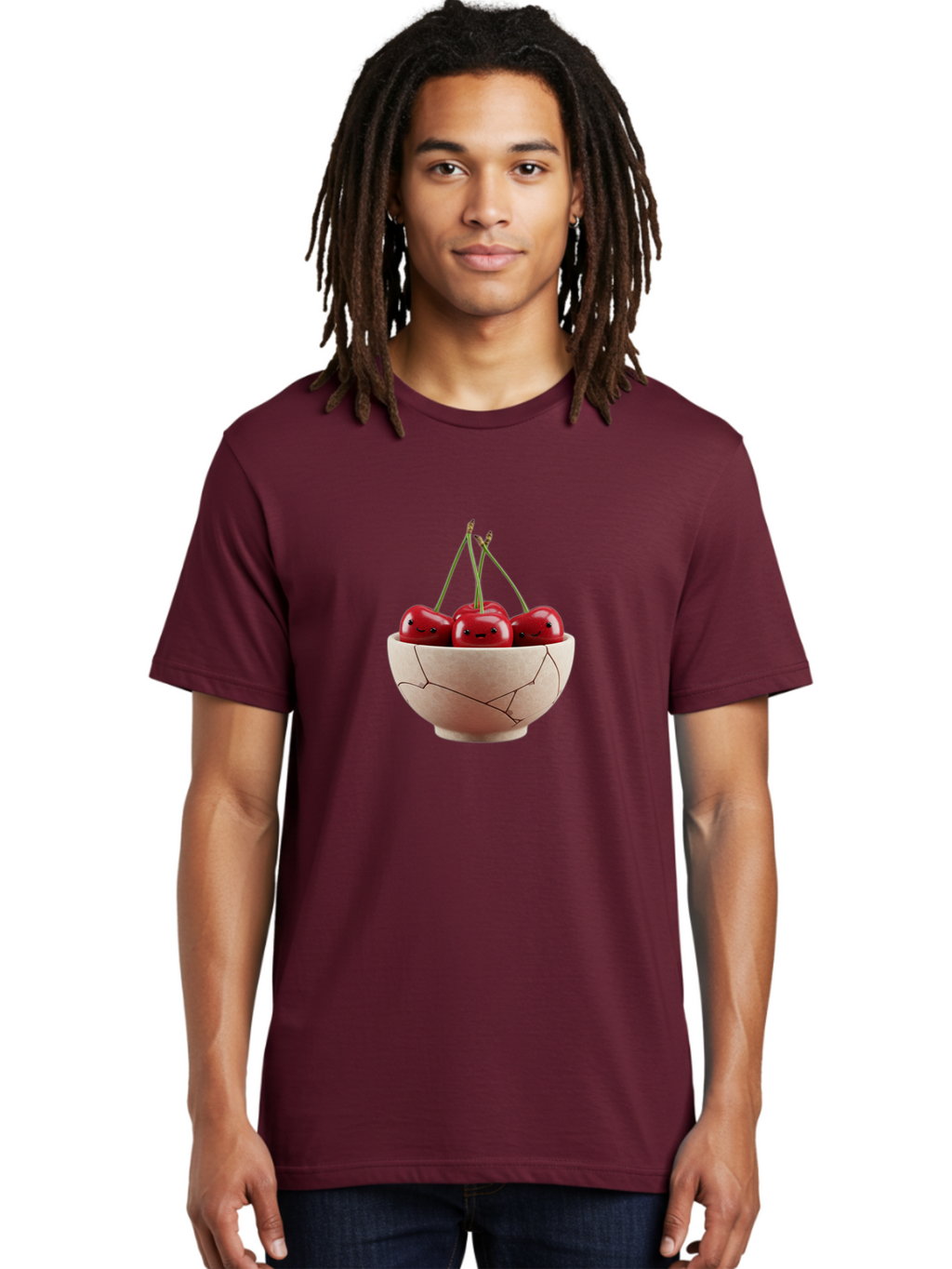 Cherries-With-Faces-In-Broken-Bowl Men'S Graphic Tee, 100% Cotton, Comfortable Casual Summer Wear, Machine Washable, Vintage Camera, Old Camera, Antique Camera, Black Camera, Classic Photography, Photography Equipment, Nostalgic Device, Bai714