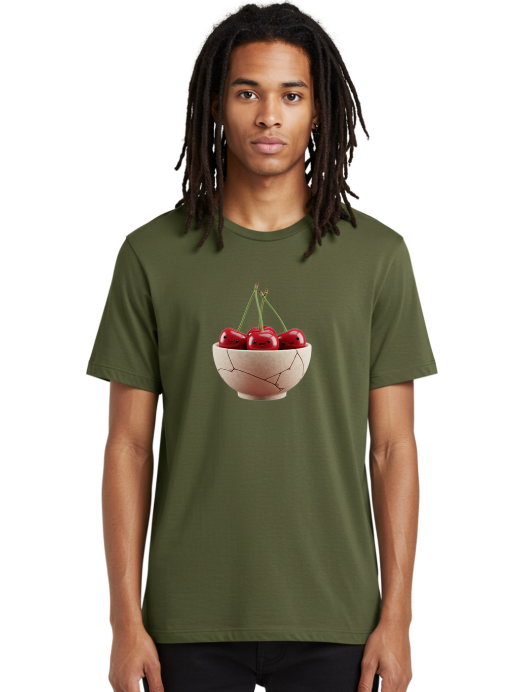 Cherries-With-Faces-In-Broken-Bowl Men'S Graphic Tee, 100% Cotton, Comfortable Casual Summer Wear, Machine Washable, Vintage Camera, Old Camera, Antique Camera, Black Camera, Classic Photography, Photography Equipment, Nostalgic Device, Bai714