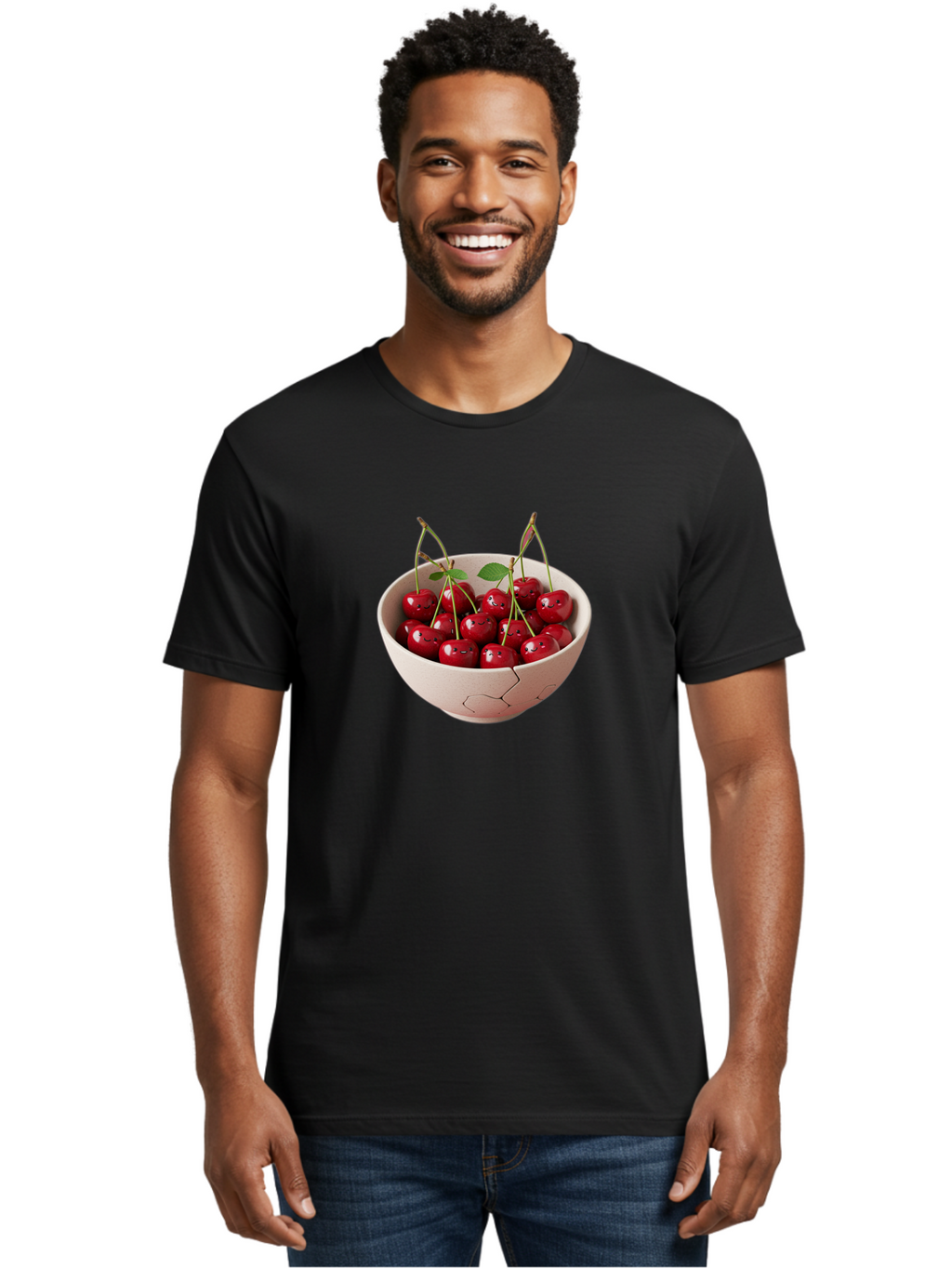 Cherries-With-Funny-Faces Men'S Graphic Tee, 100% Cotton, Comfortable Casual Summer Wear, Machine Washable, Vintage Camera, Old Camera, Antique Camera, Black Camera, Classic Photography, Photography Equipment, Nostalgic Device, Film Camera, Bai715