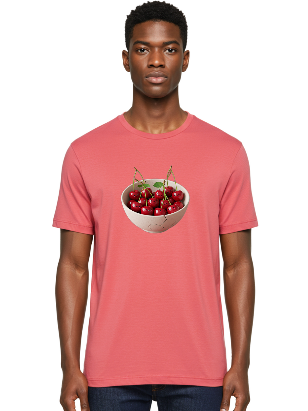 Cherries-With-Funny-Faces Men'S Graphic Tee, 100% Cotton, Comfortable Casual Summer Wear, Machine Washable, Vintage Camera, Old Camera, Antique Camera, Black Camera, Classic Photography, Photography Equipment, Nostalgic Device, Film Camera, Bai715
