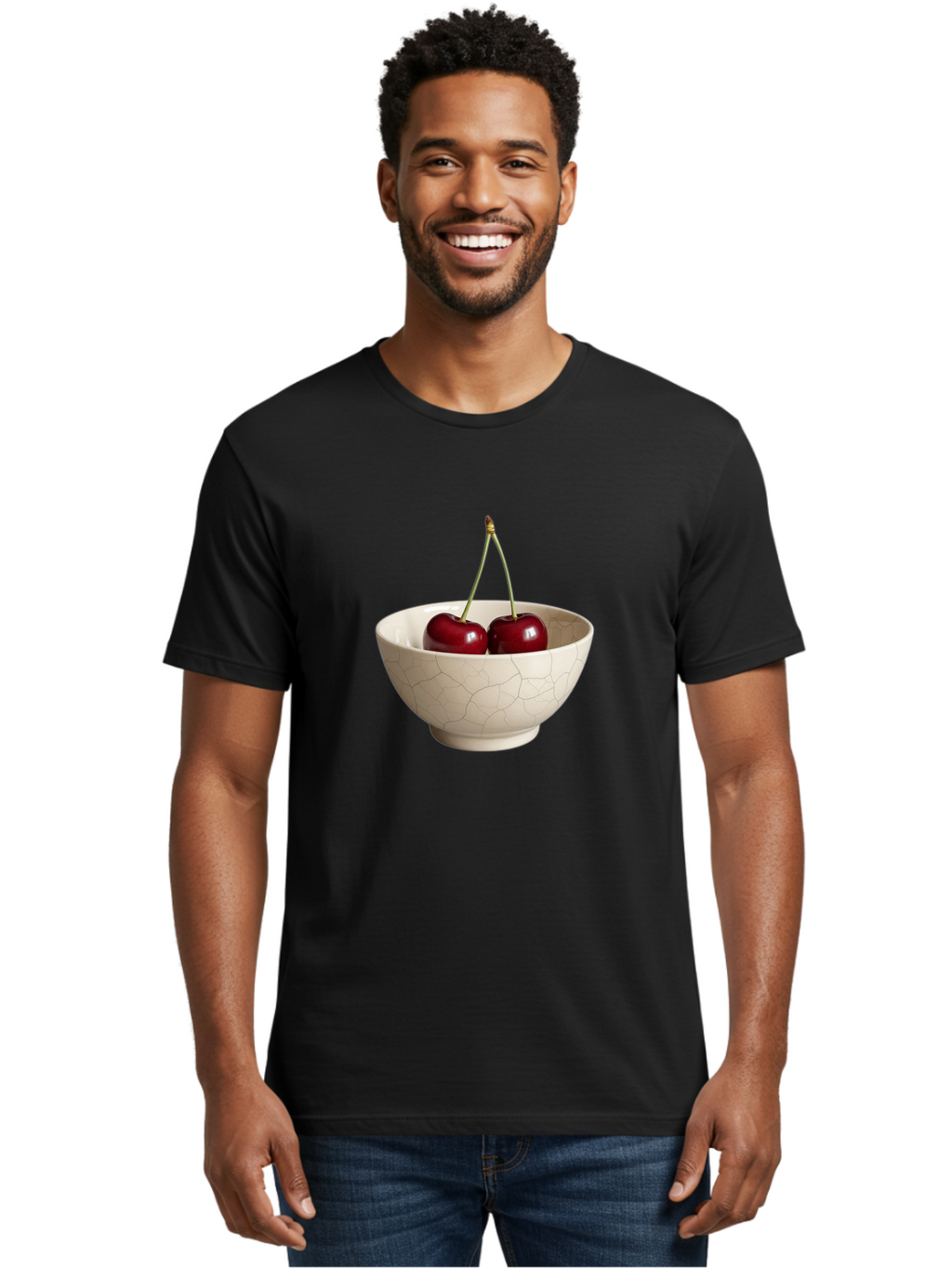 Cherries Men'S Graphic Tee, 100% Cotton, Comfortable Casual Summer Wear, Machine Washable, Vintage Camera, Old Camera, Antique Camera, Black Camera, Classic Photography, Photography Equipment, Nostalgic Device, Film Camera, Camera Art Bai716