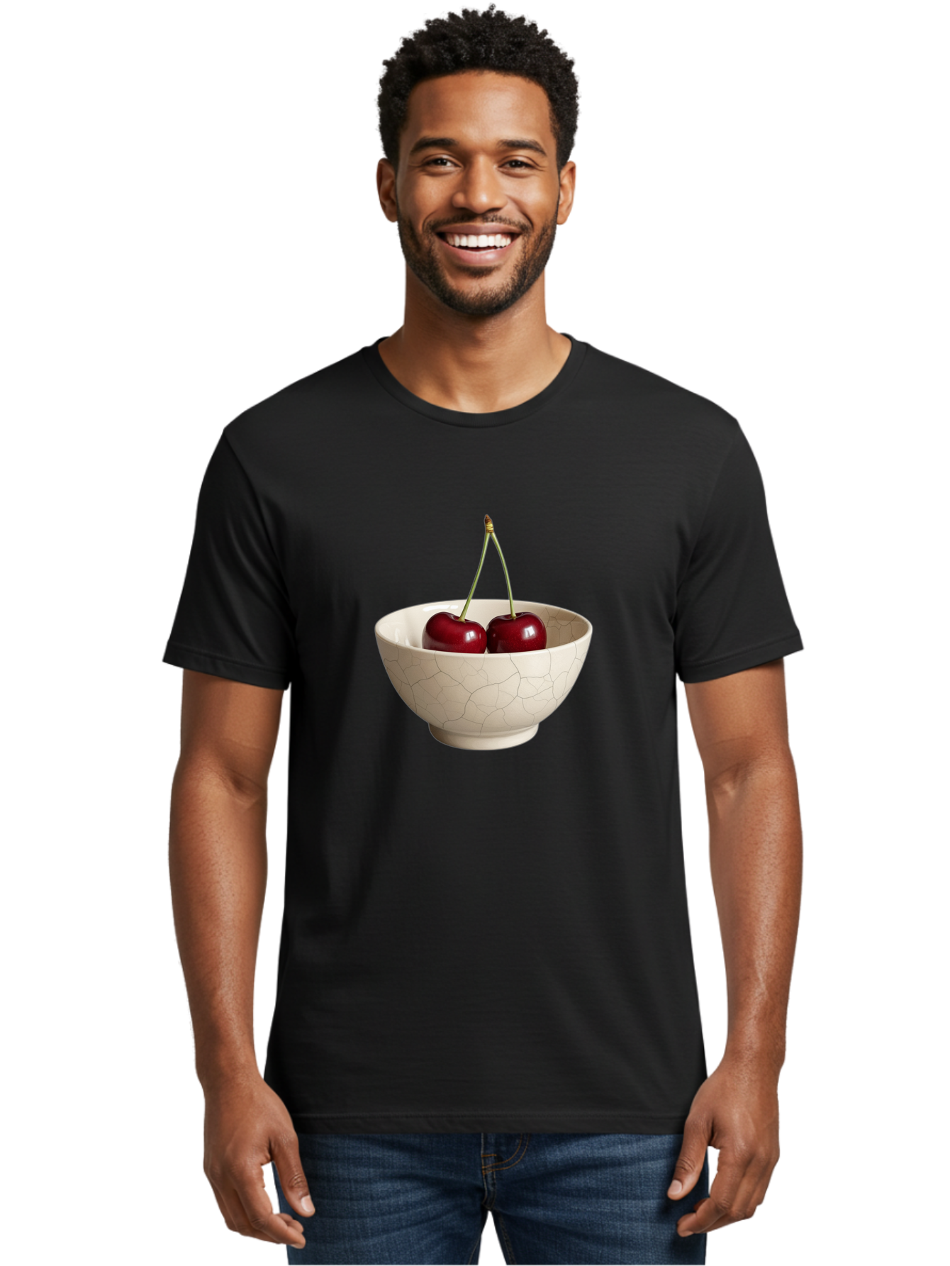 Cherries Men'S Graphic Tee, 100% Cotton, Comfortable Casual Summer Wear, Machine Washable, Vintage Camera, Old Camera, Antique Camera, Black Camera, Classic Photography, Photography Equipment, Nostalgic Device, Film Camera, Camera Art Bai716