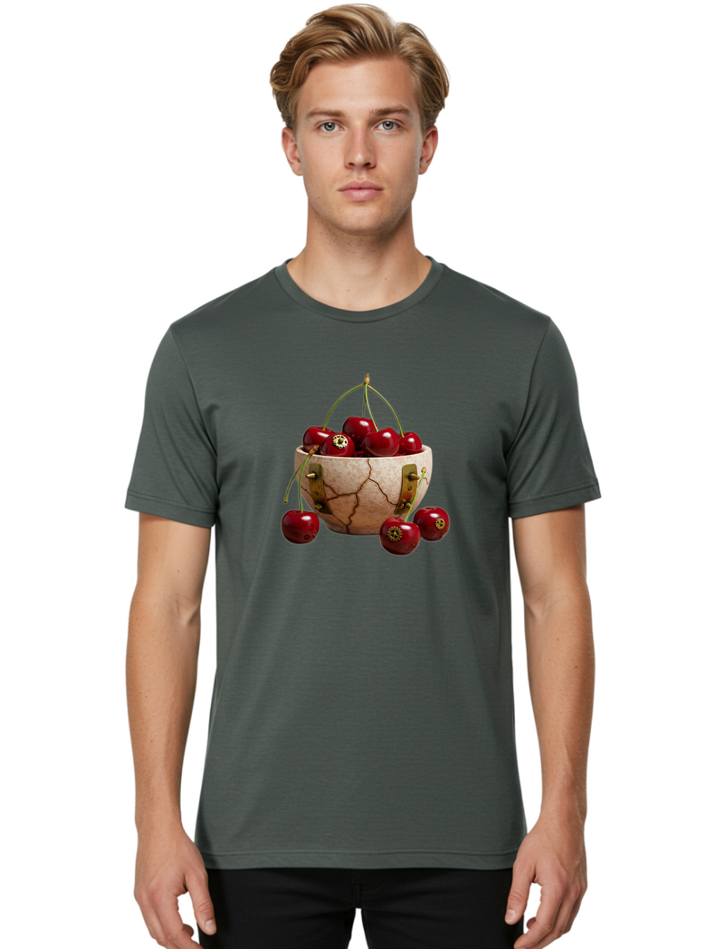 Cherry-Basket Men'S Graphic Tee, 100% Cotton, Comfortable Casual Summer Wear, Machine Washable, Vintage Camera, Old Camera, Antique Camera, Black Camera, Classic Photography, Photography Equipment, Nostalgic Device, Film Camera, Camera Art Bai717