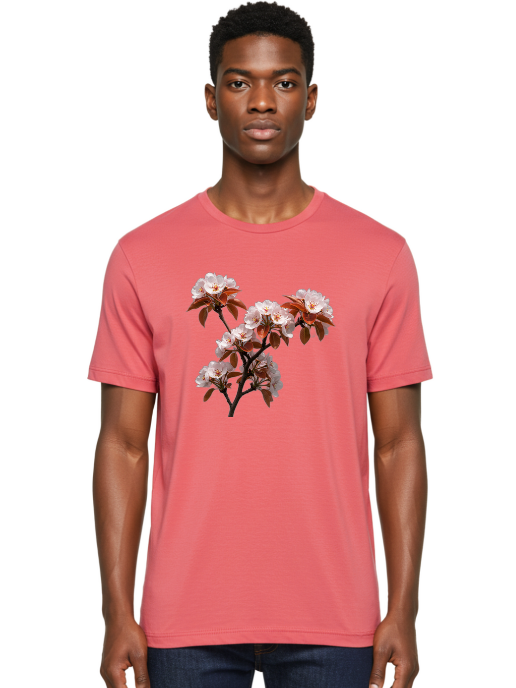 Cherry-Blossom-Branch Men'S Graphic Tee, 100% Cotton, Comfortable Casual Summer Wear, Machine Washable, Vintage Camera, Old Camera, Antique Camera, Black Camera, Classic Photography, Photography Equipment, Nostalgic Device, Film Camera, Bai718