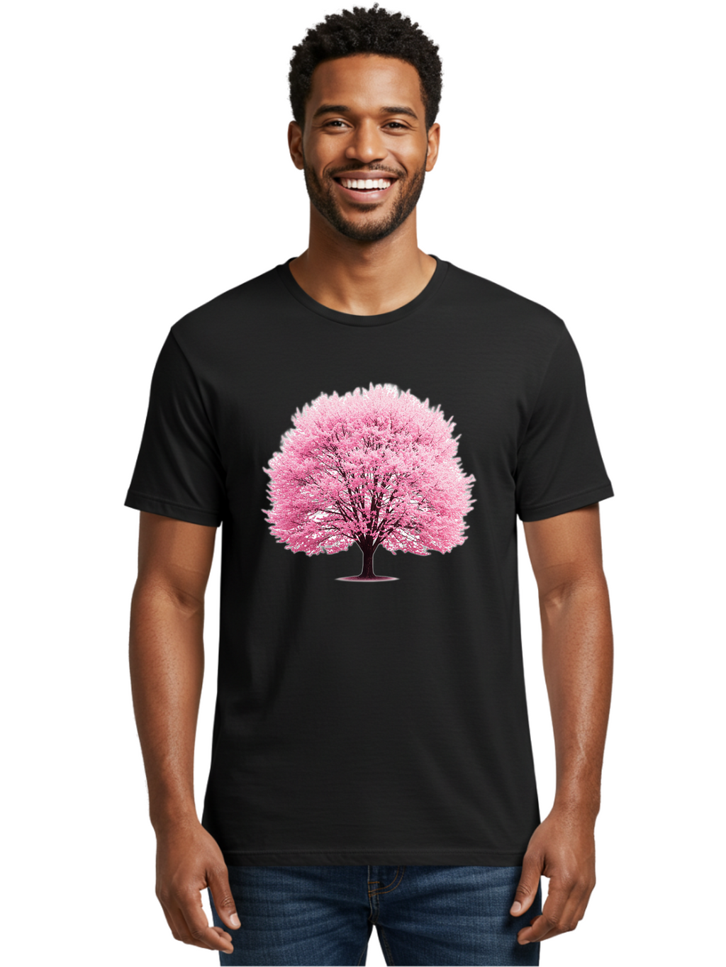 Cherry-Blossom-Tree-1 Men'S Graphic Tee, 100% Cotton, Comfortable Casual Summer Wear, Machine Washable, Vintage Camera, Old Camera, Antique Camera, Black Camera, Classic Photography, Photography Equipment, Nostalgic Device, Film Camera, Bai719