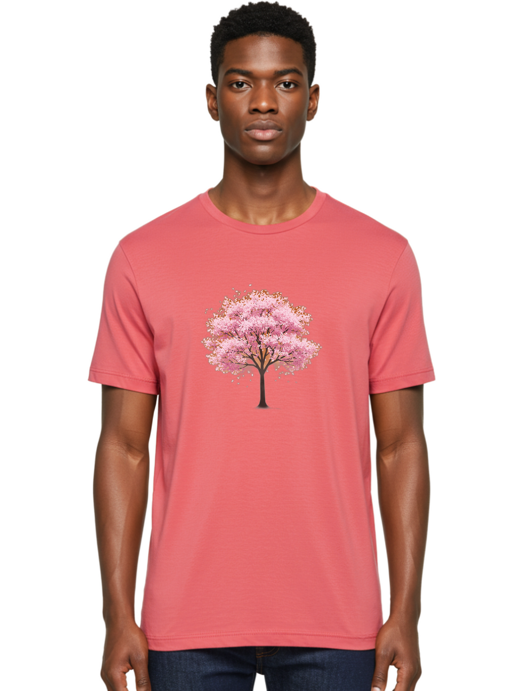 Cherry-Blossom-Tree-2 Men'S Graphic Tee, 100% Cotton, Comfortable Casual Summer Wear, Machine Washable, Vintage Camera, Old Camera, Antique Camera, Black Camera, Classic Photography, Photography Equipment, Nostalgic Device, Film Camera, Bai720