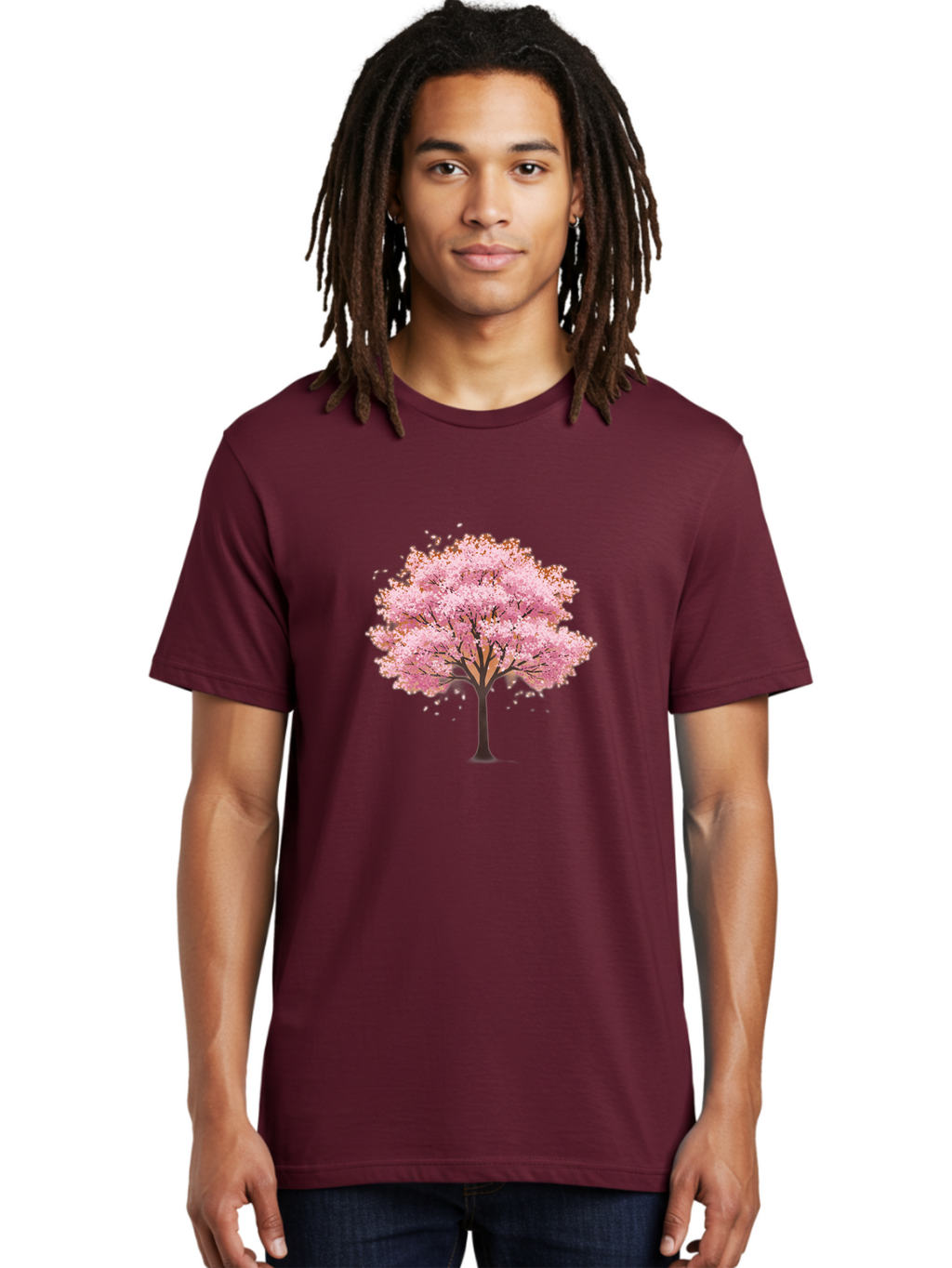 Cherry-Blossom-Tree-2 Men'S Graphic Tee, 100% Cotton, Comfortable Casual Summer Wear, Machine Washable, Vintage Camera, Old Camera, Antique Camera, Black Camera, Classic Photography, Photography Equipment, Nostalgic Device, Film Camera, Bai720