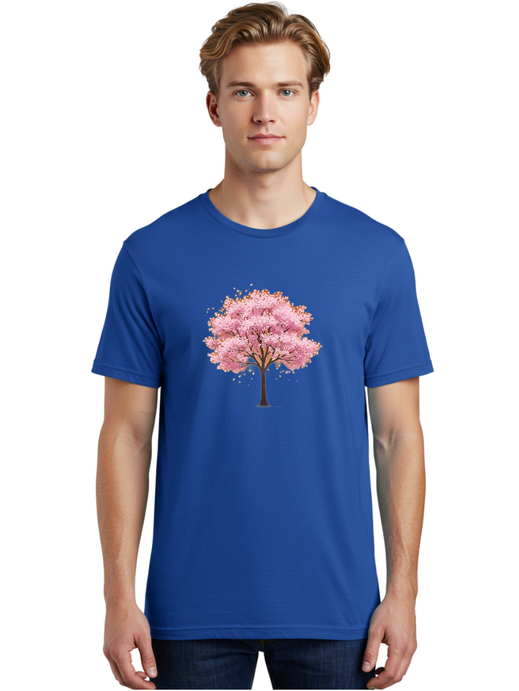 Cherry-Blossom-Tree-2 Men'S Graphic Tee, 100% Cotton, Comfortable Casual Summer Wear, Machine Washable, Vintage Camera, Old Camera, Antique Camera, Black Camera, Classic Photography, Photography Equipment, Nostalgic Device, Film Camera, Bai720
