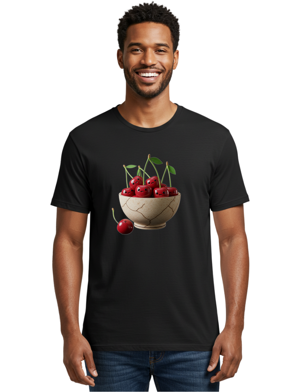 Cherry-Bowl Men'S Graphic Tee, 100% Cotton, Comfortable Casual Summer Wear, Machine Washable, Vintage Camera, Old Camera, Antique Camera, Black Camera, Classic Photography, Photography Equipment, Nostalgic Device, Film Camera, Camera Art Bai722
