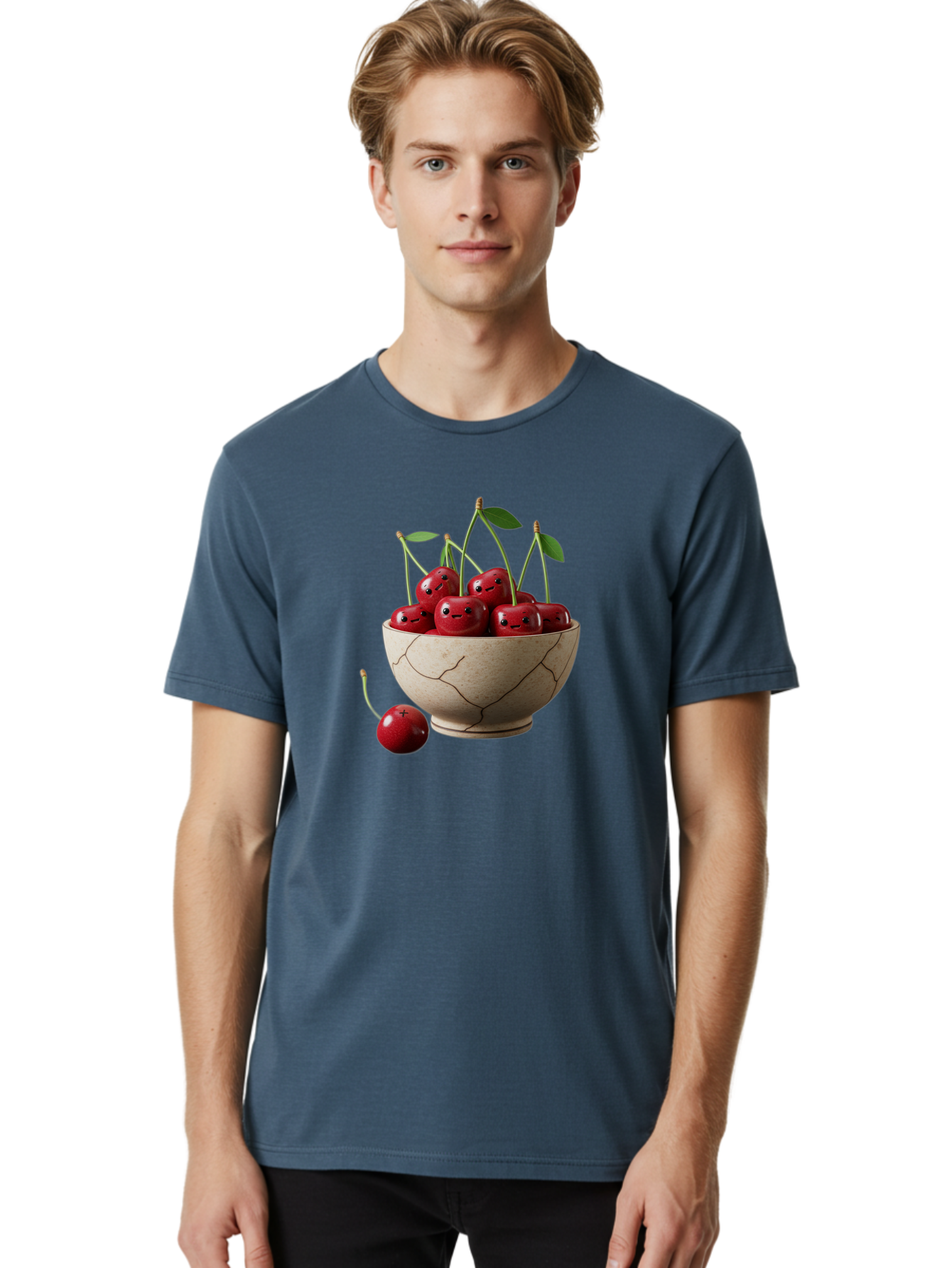 Cherry-Bowl Men'S Graphic Tee, 100% Cotton, Comfortable Casual Summer Wear, Machine Washable, Vintage Camera, Old Camera, Antique Camera, Black Camera, Classic Photography, Photography Equipment, Nostalgic Device, Film Camera, Camera Art Bai722