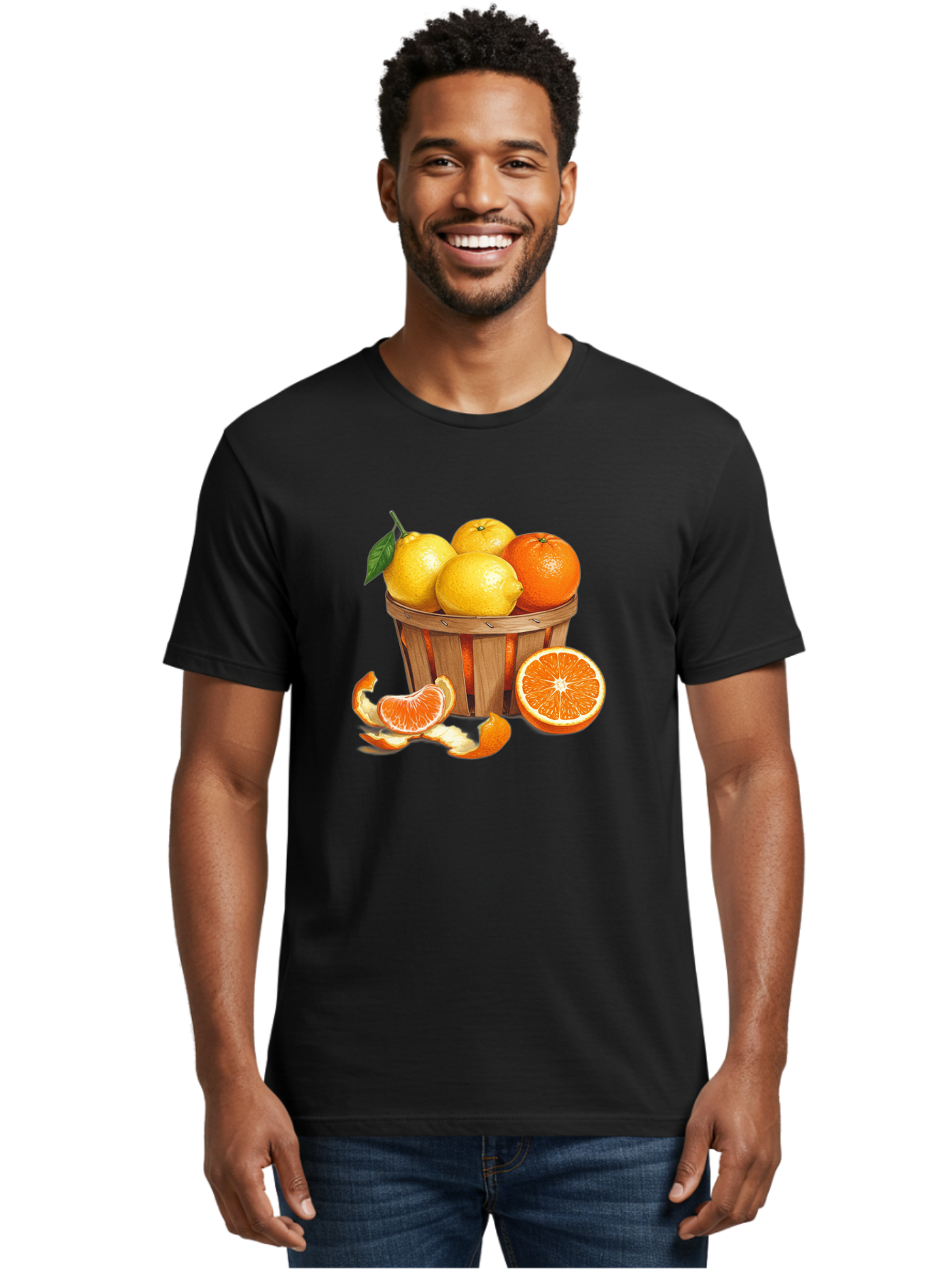 Citrus-Fruits-In-Basket Men'S Graphic Tee, 100% Cotton, Comfortable Casual Summer Wear, Machine Washable, Vintage Camera, Old Camera, Antique Camera, Black Camera, Classic Photography, Photography Equipment, Nostalgic Device, Film Camera, Bai724