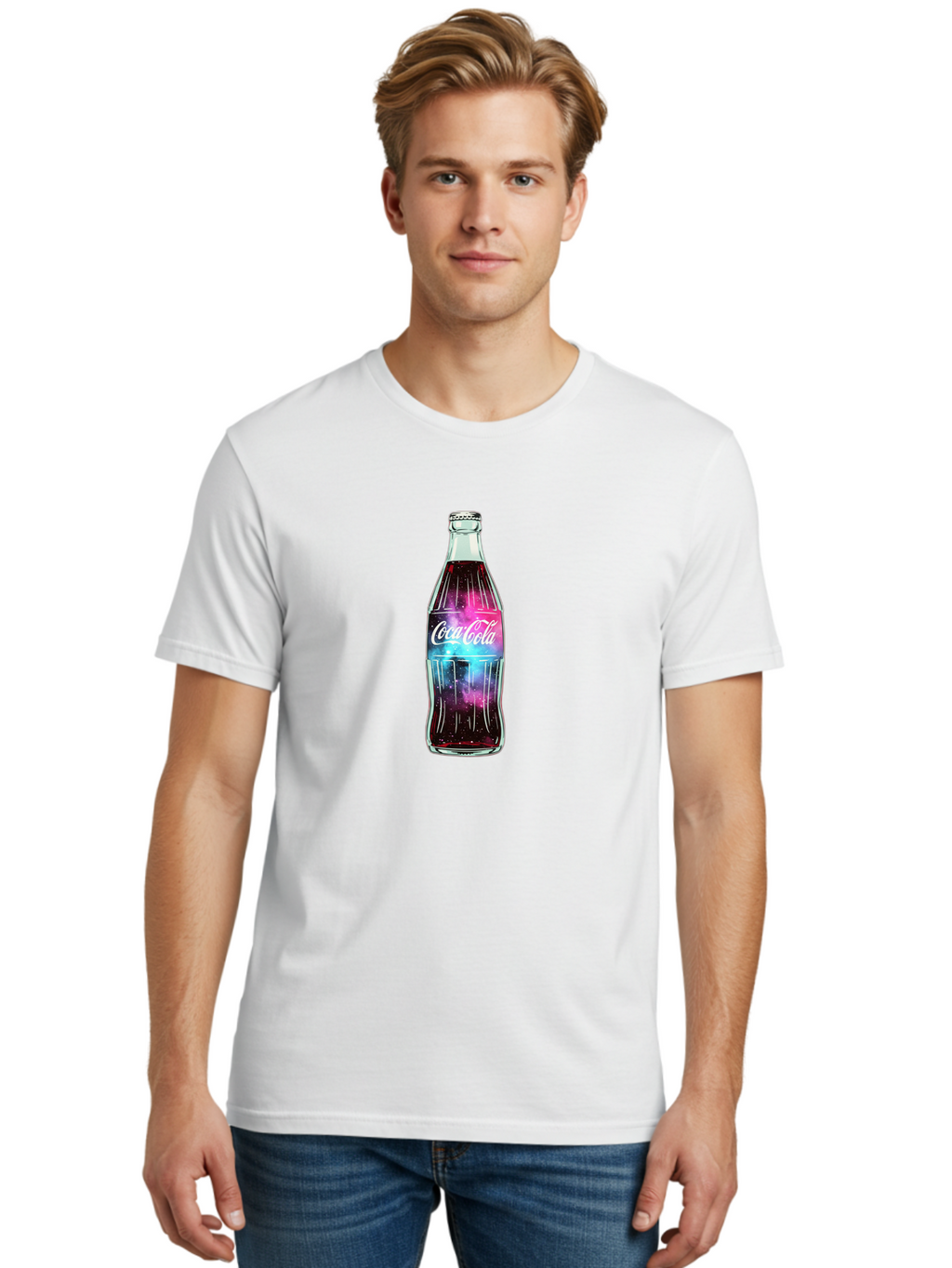 Coca-Cola Men'S Graphic Tee, 100% Cotton, Comfortable Casual Summer Wear, Machine Washable, Vintage Camera, Old Camera, Antique Camera, Black Camera, Classic Photography, Photography Equipment, Nostalgic Device, Film Camera, Camera Art Bai726